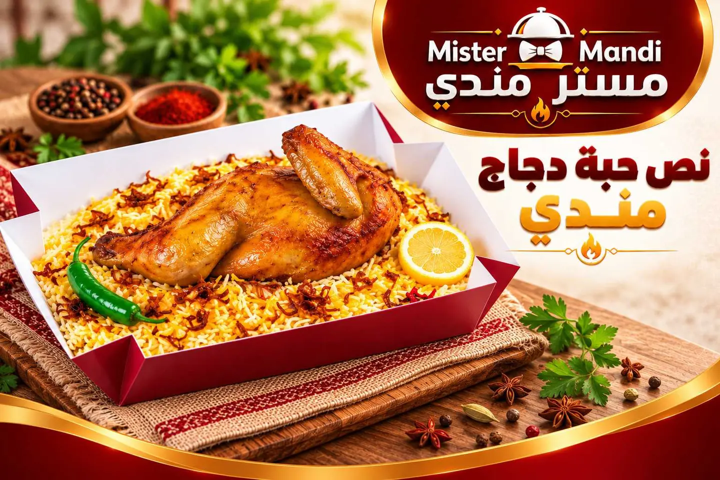 Half Chicken Mandi