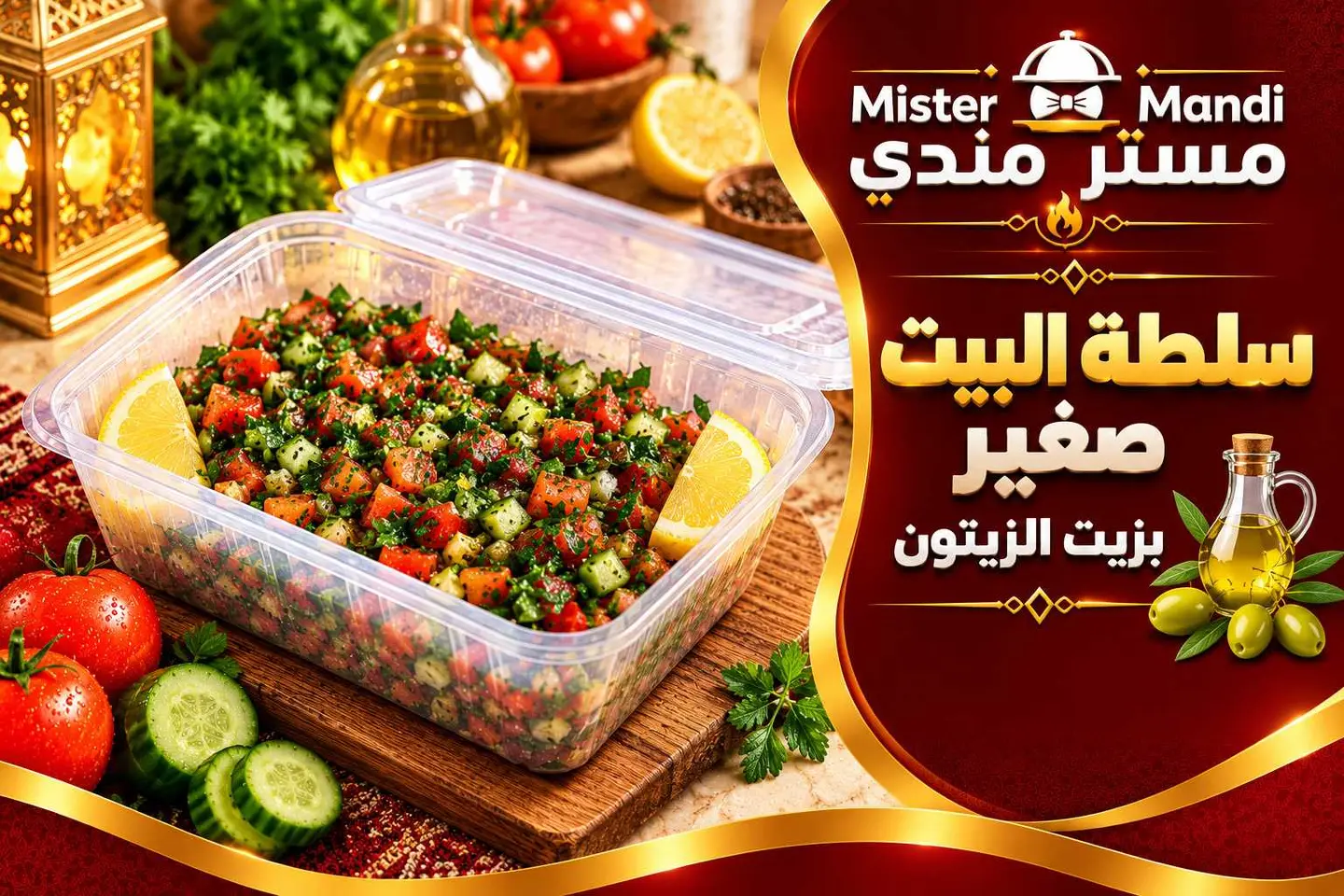 Albayt Salad With Olive Oil