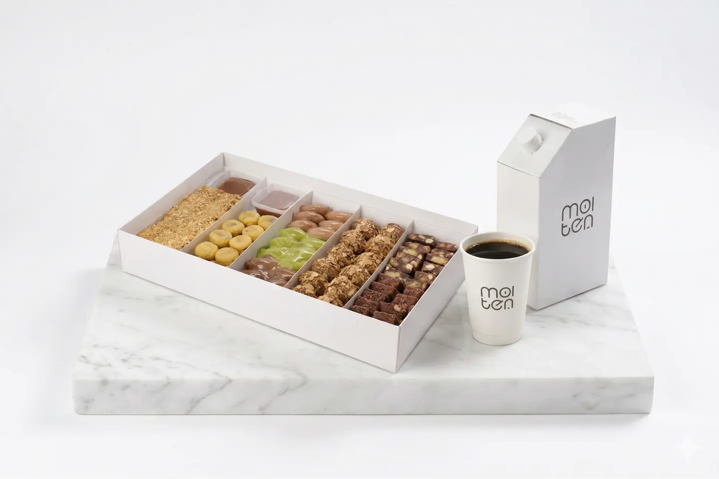Mini Bites With Black Coffee Box