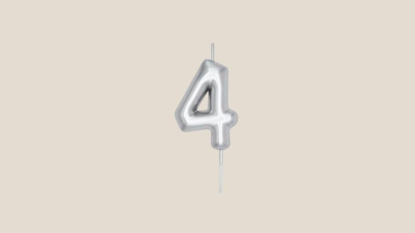 Number 4 Silver