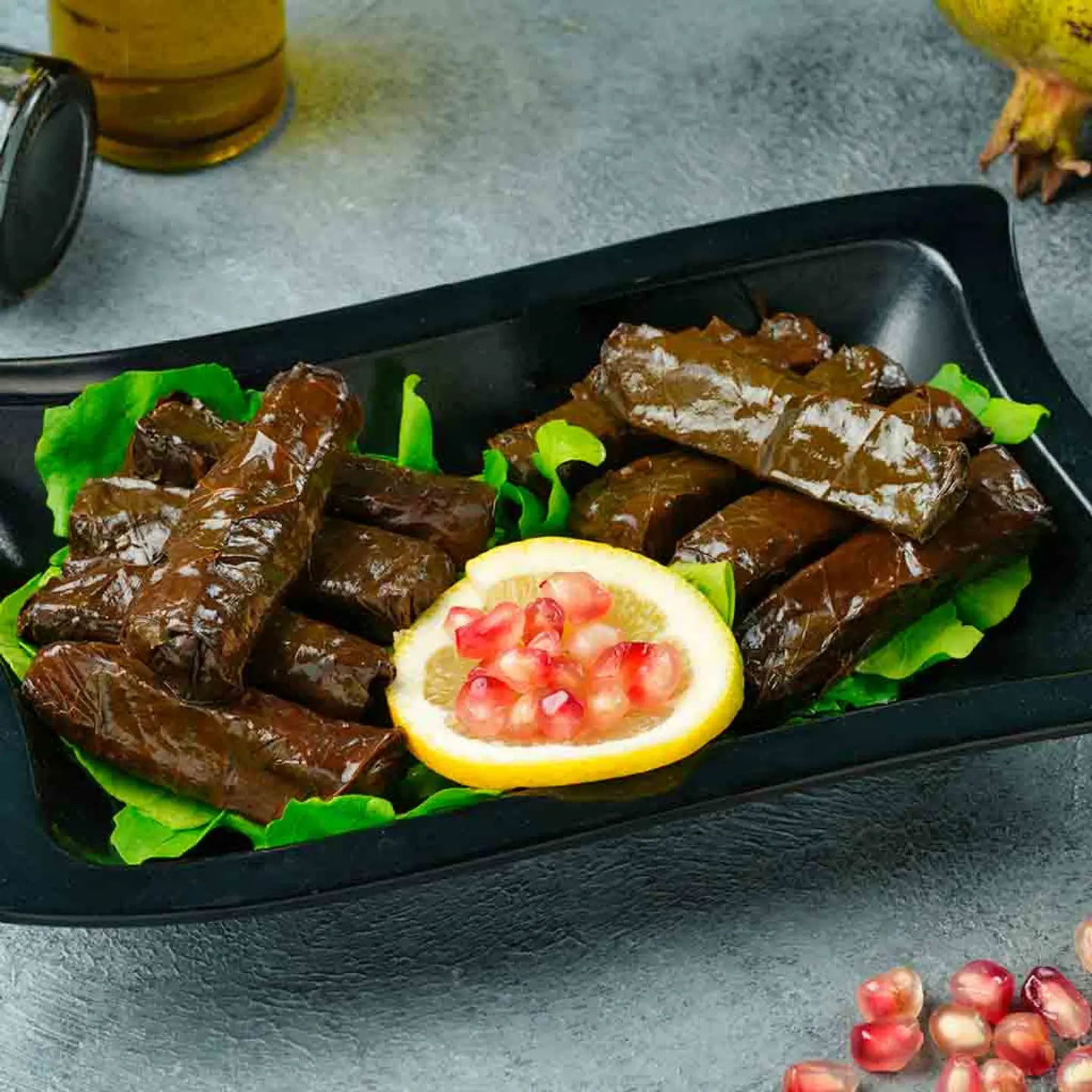Grape Leaves Plate