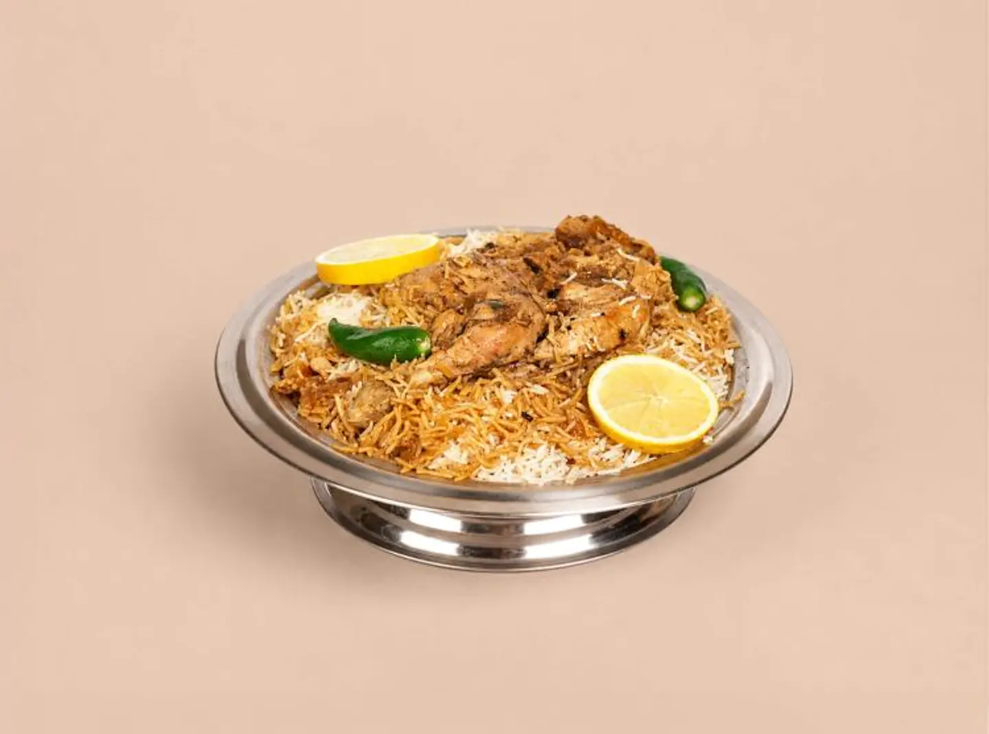 نصف دجاج نكهة مرقة