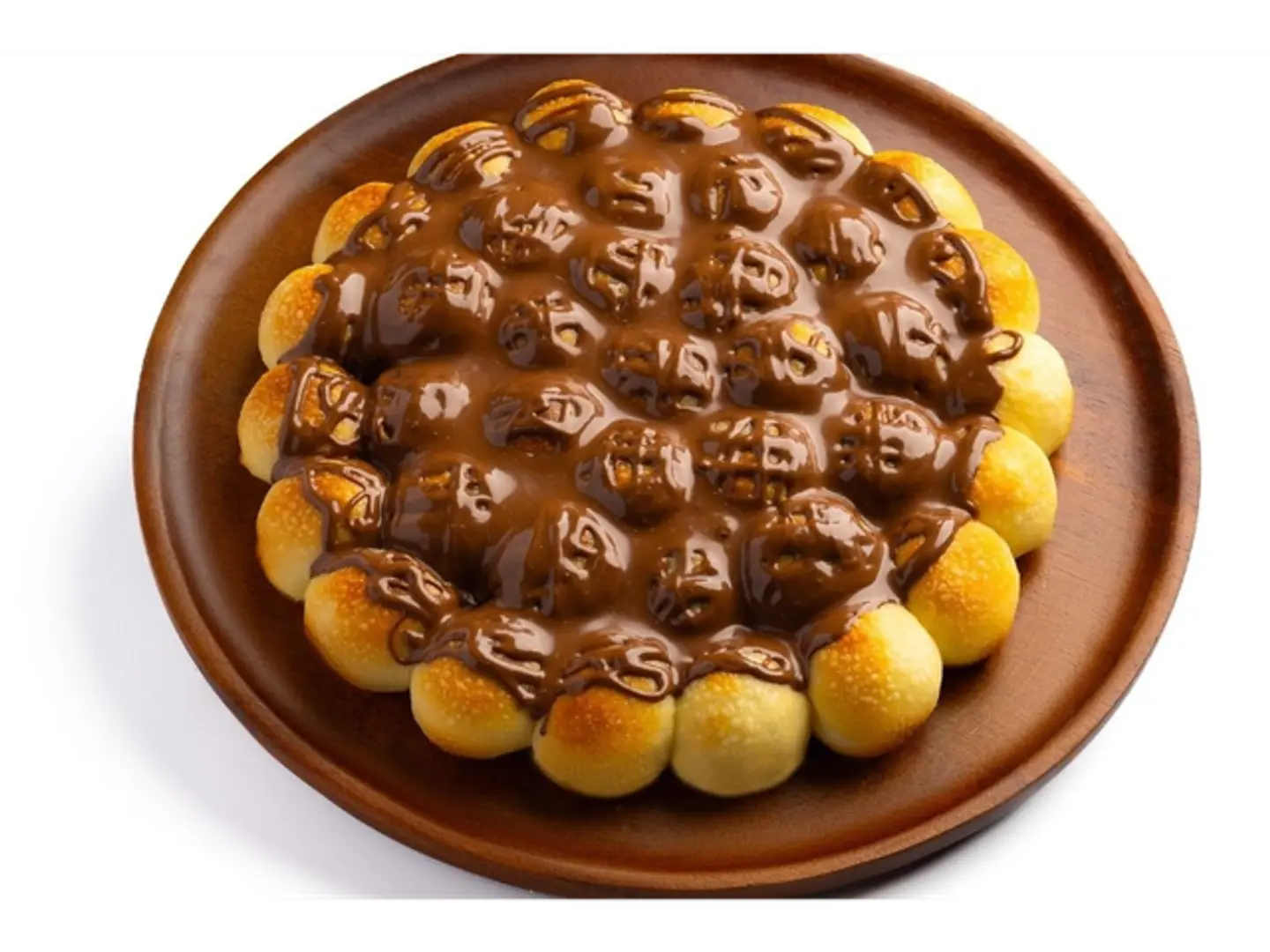 Honeycomb Bread With Kiri Cheese And Nutella