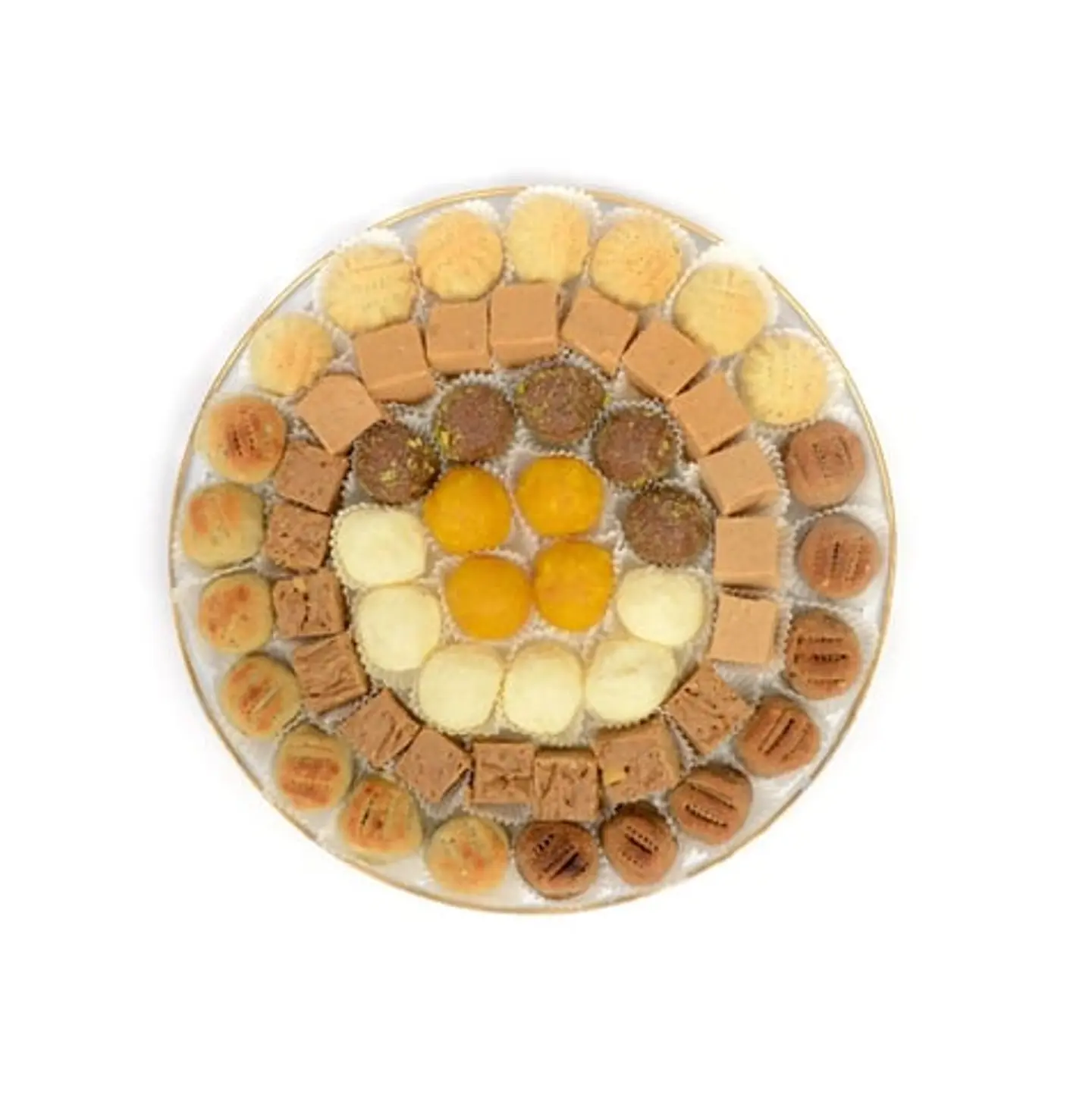 Halawa Baladi And Maamoul Mixed Glass Dish 800g