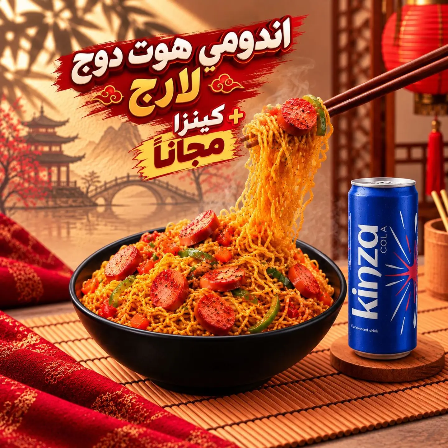 Hot Dog Indomie Larg With A Free Kinza