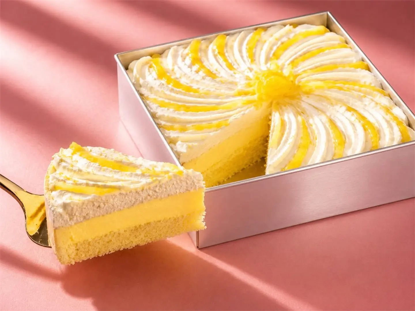 Lemon Ice Cream Truffle Cake