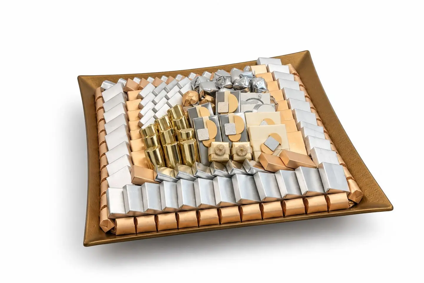 Grand Golden Elegance Chocolate Tray