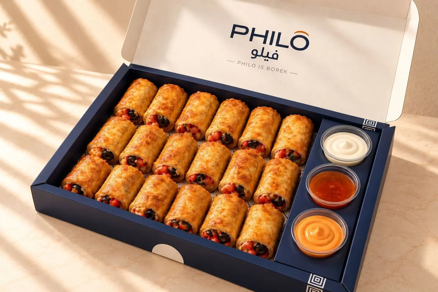 Borek Tomatoes And Olives Box 18 (Pcs)