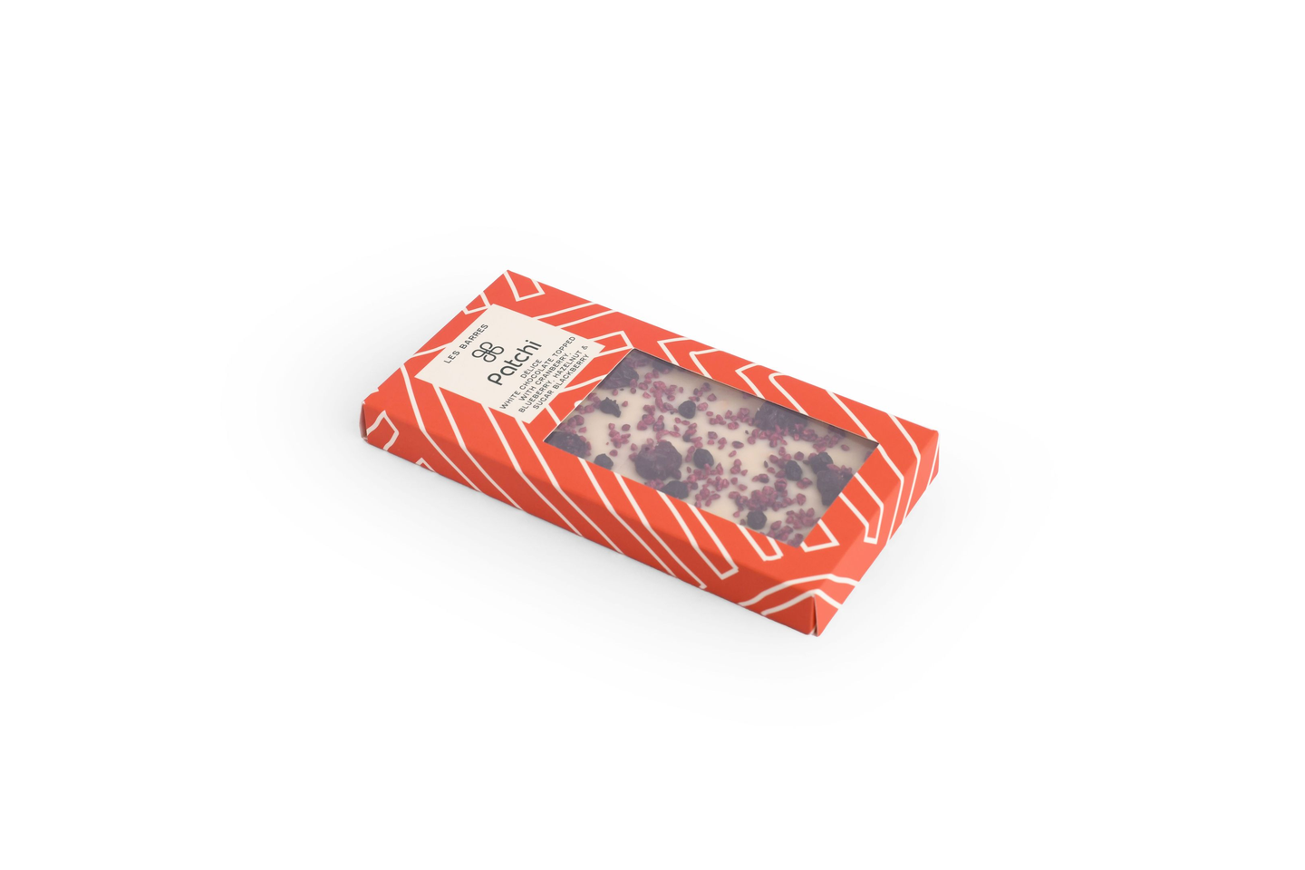 White Chocolate Bar With Cranberry, Blueberry, Hazelnut, & Blackberry Sugar, Délice, 120g