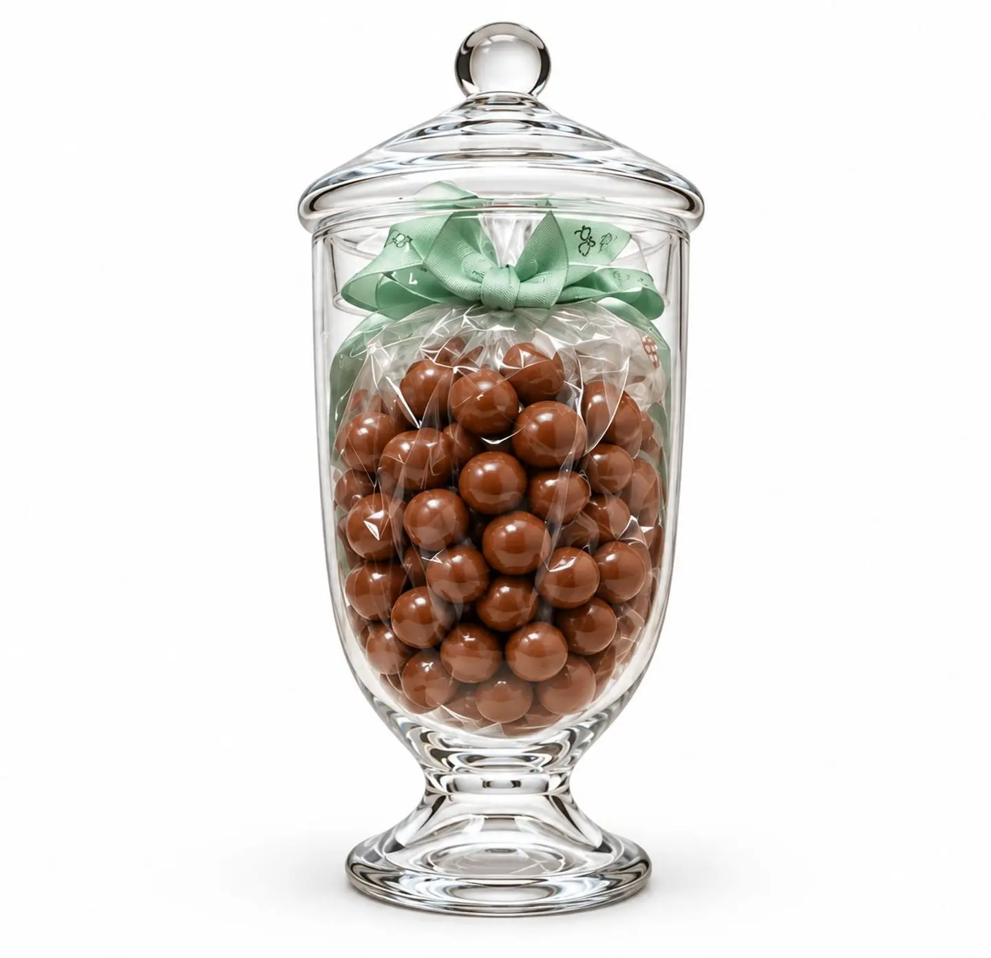Chocolate Dragee Hazelnut Glass Jar
