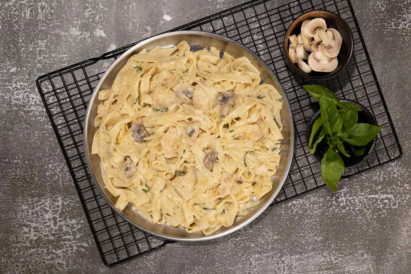 Chicken Alfredo Tagliatelle
