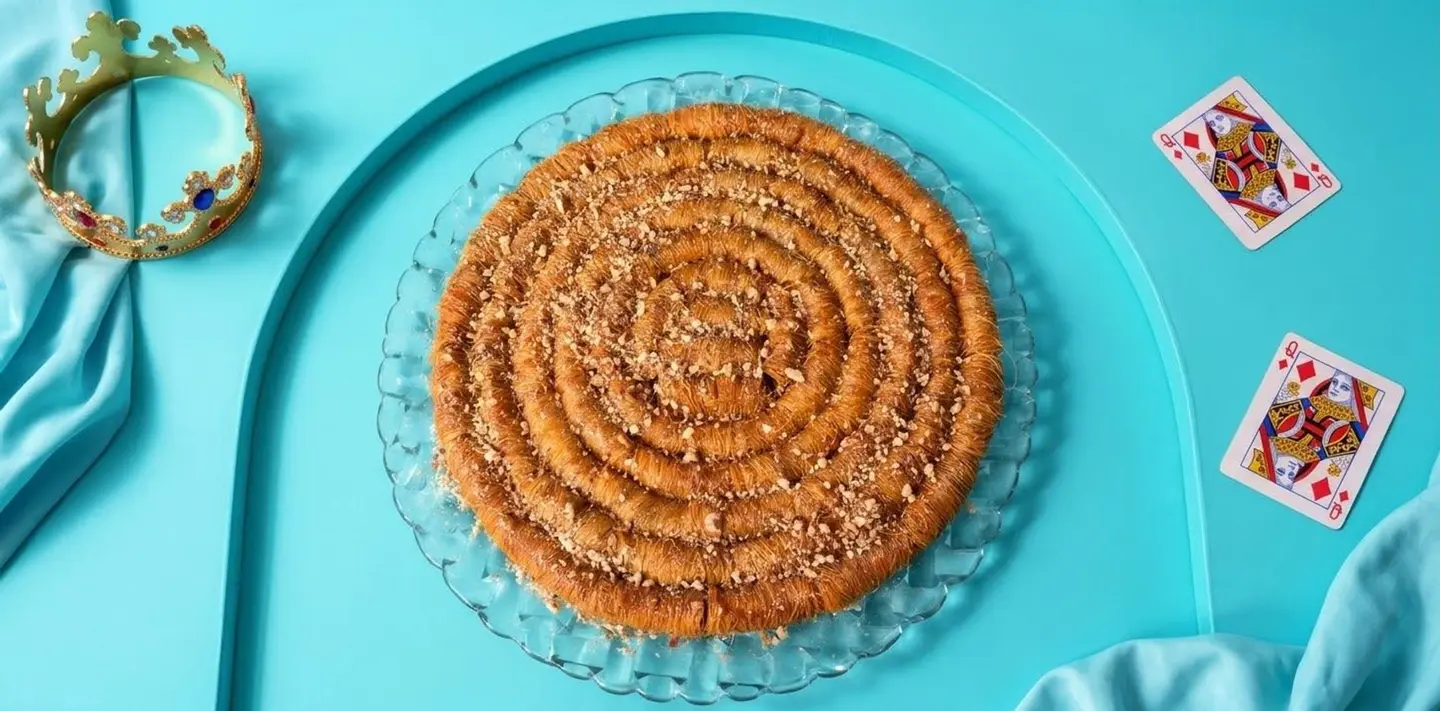 Konafa Roll With Pecans And Dates