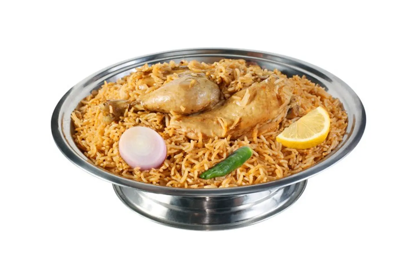 نص دجاج مضغوط مع الرز