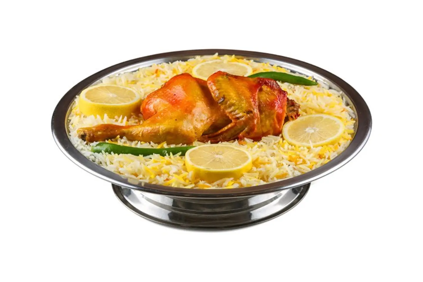 نص دجاج مندي مع الرز