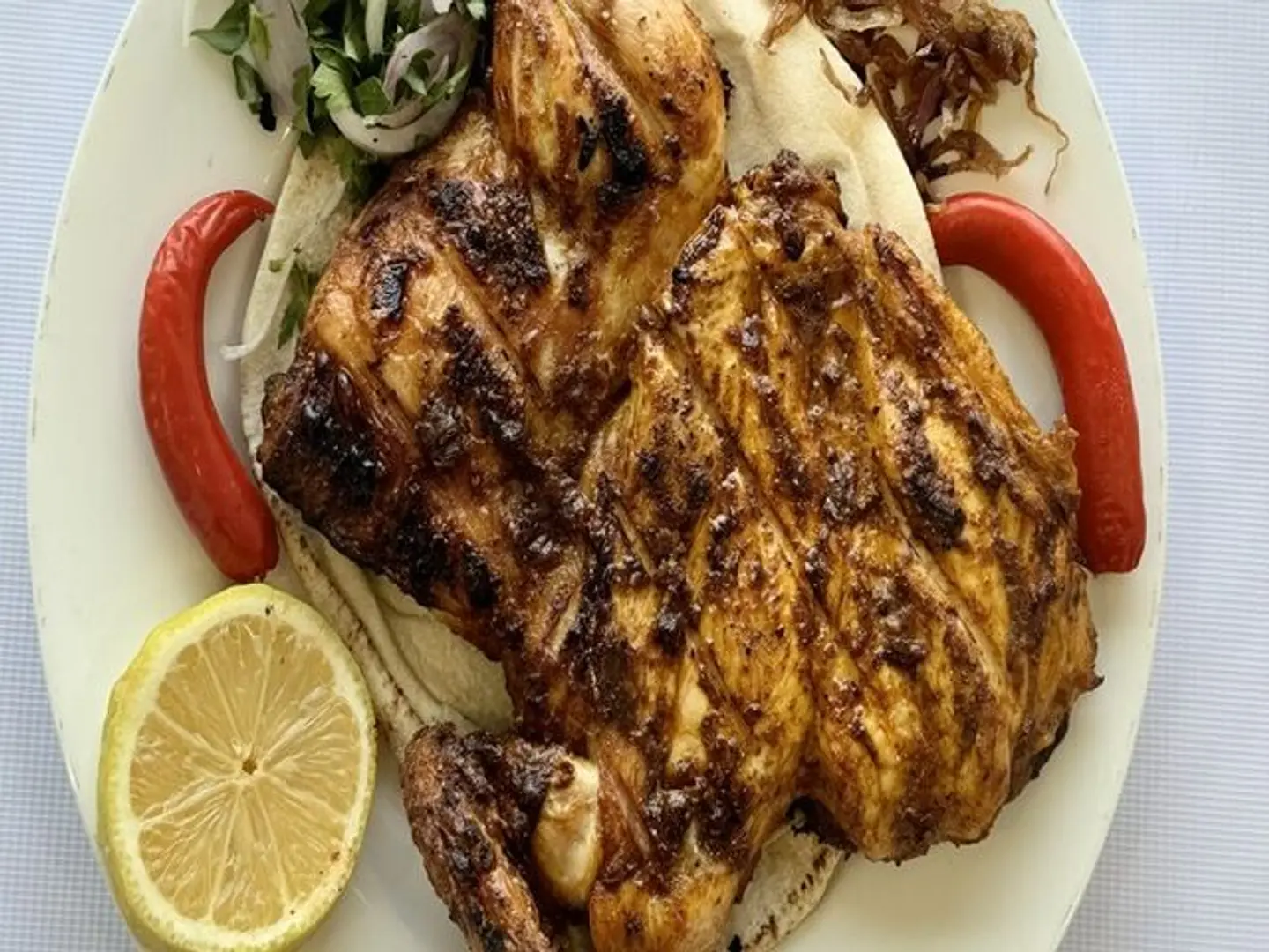 One Piece Of Charcoal Chicken Bukhari Rice