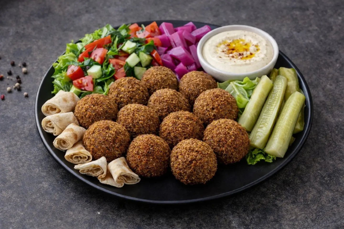 صحن فلافل