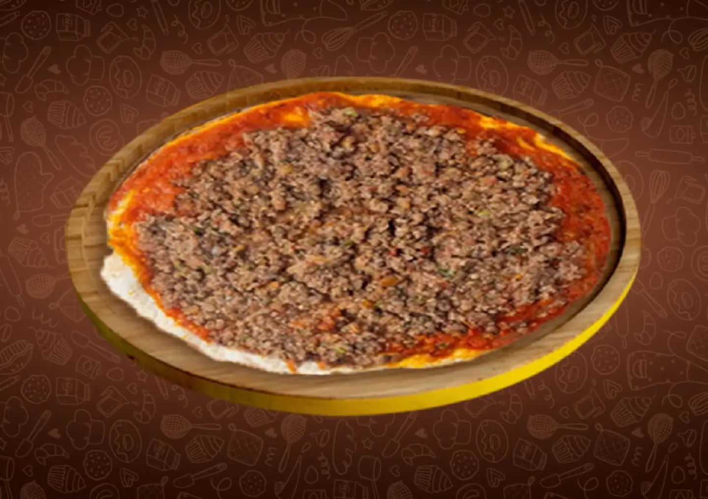 Meat Manakish With Sauce