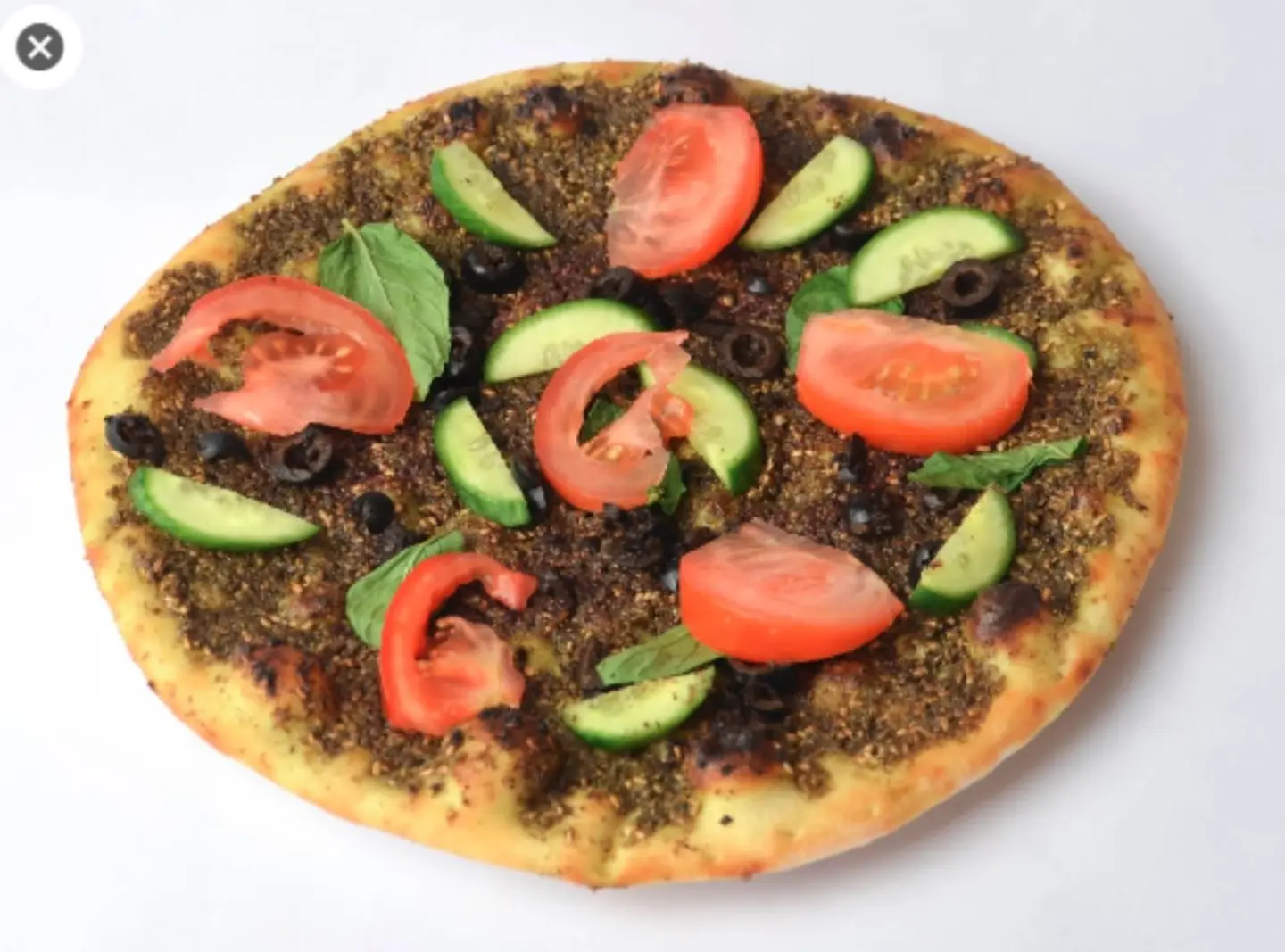 Zaatar Manakish With Vegetables