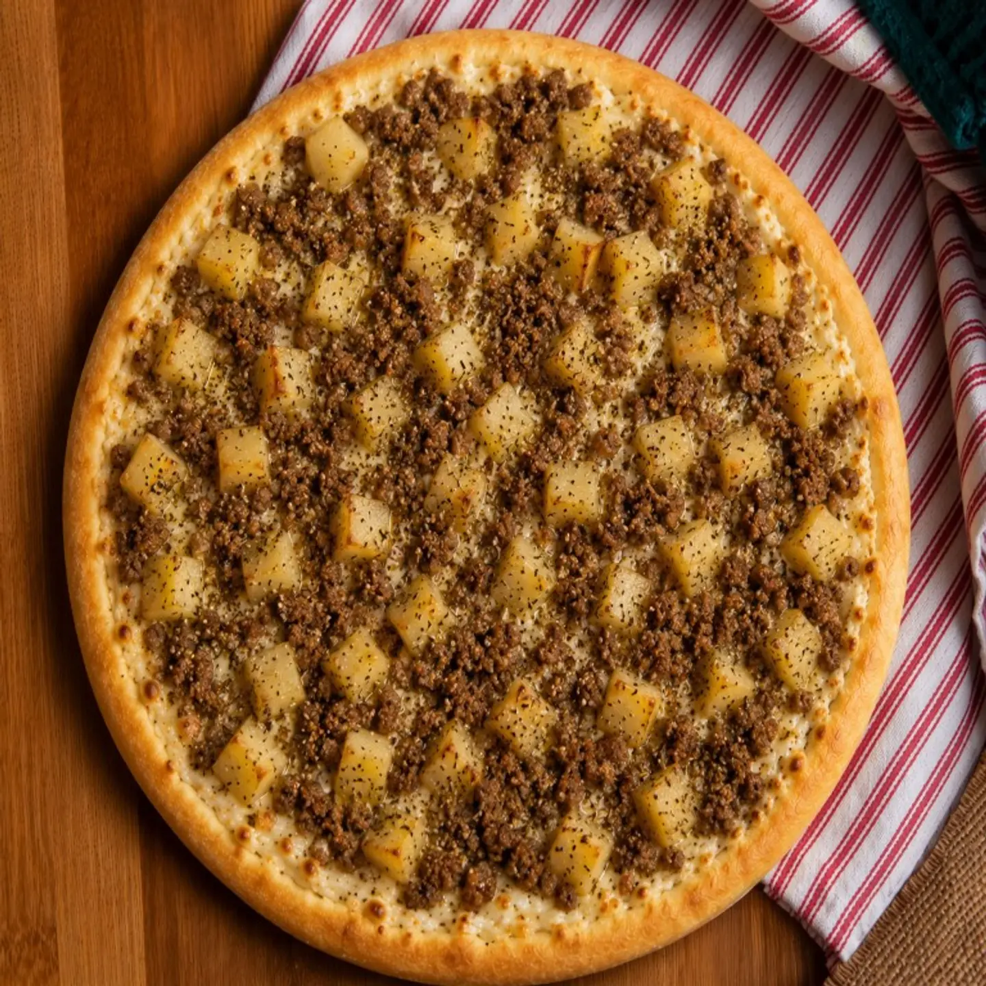 Meat Potato Manakish