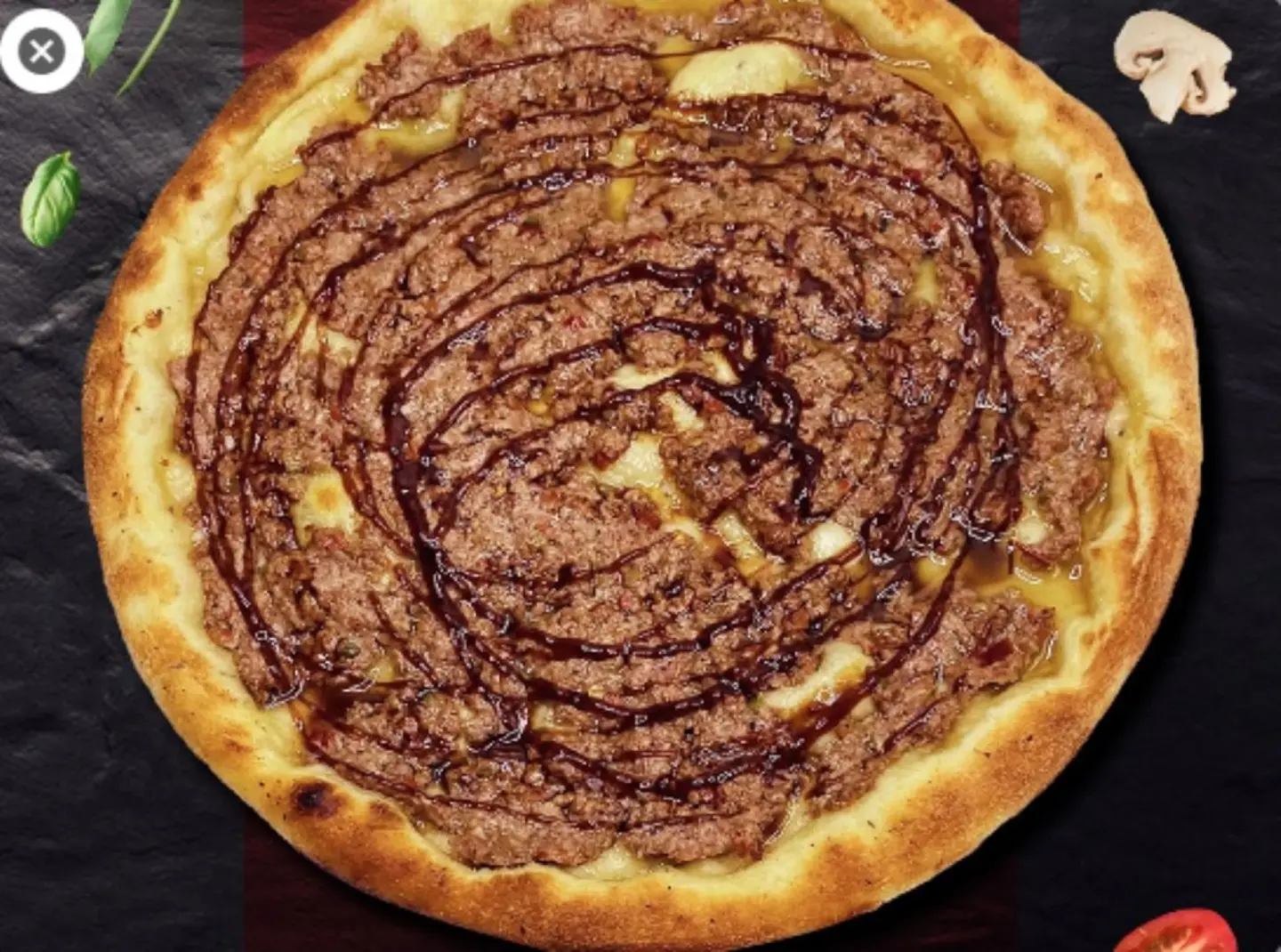 Meat Manakish With Pomegranate Molasses