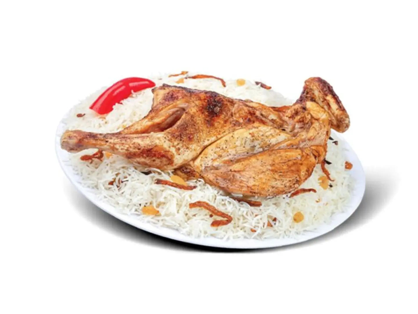 Half Madhbi Chicken - Saudi Rice 1313 Kcal