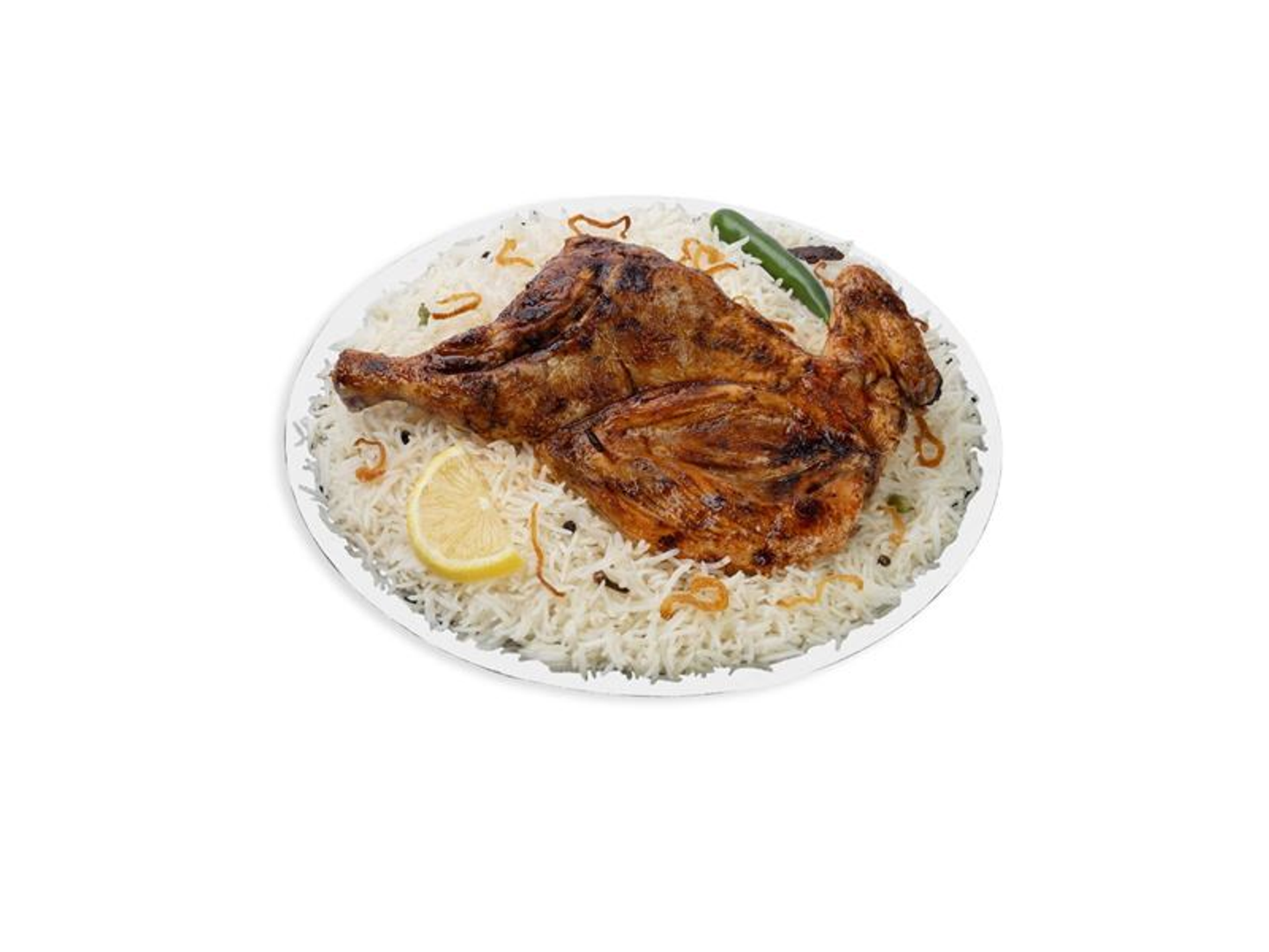 Charcoal Grilled Chicken - A Piece Of Chicken On Charcoal, Peshawar Rice