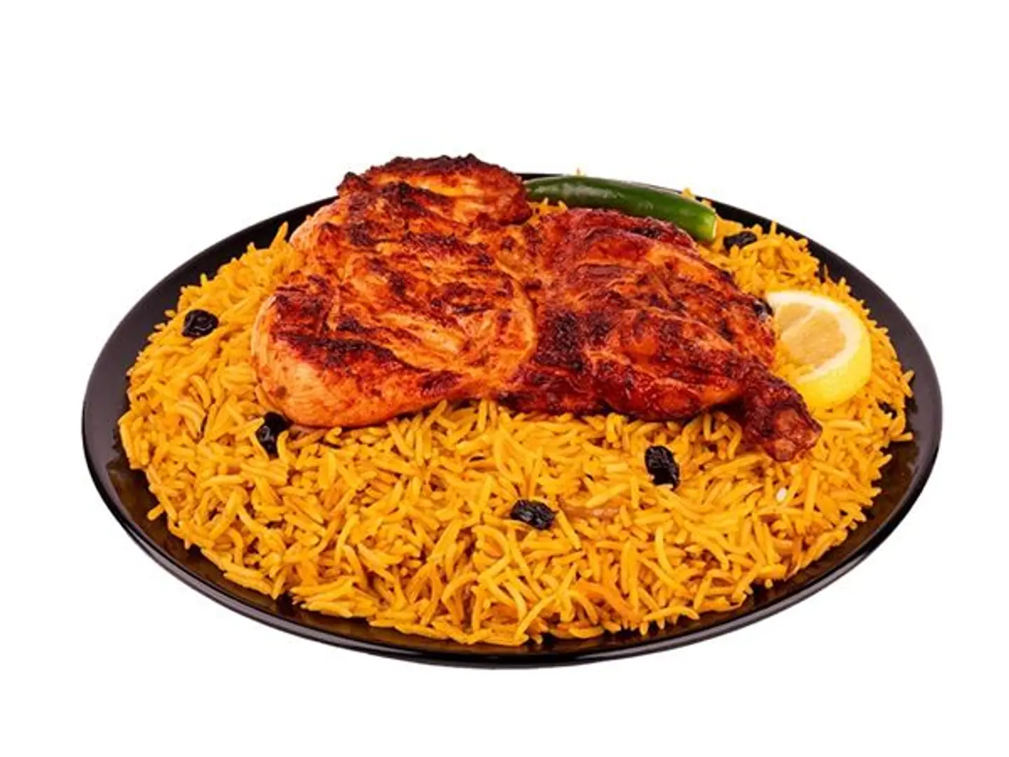 Half A Spicy Charcoal Grilled Chicken - Peshawar Rice