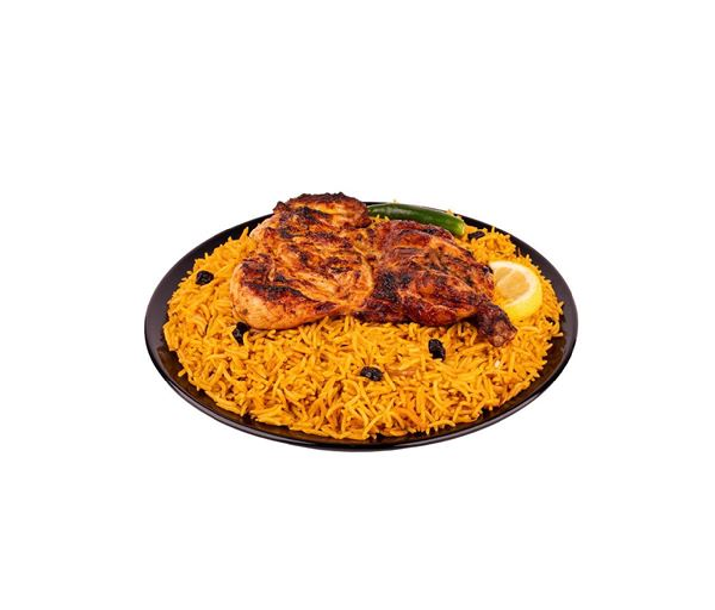 Half A Charcoal Grilled Chicken - Rice Peshawar