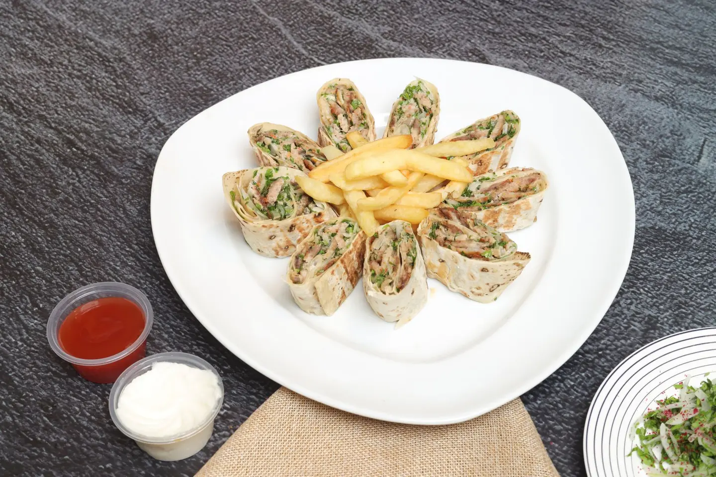 Arabic Chicken Shawarma With Cheese