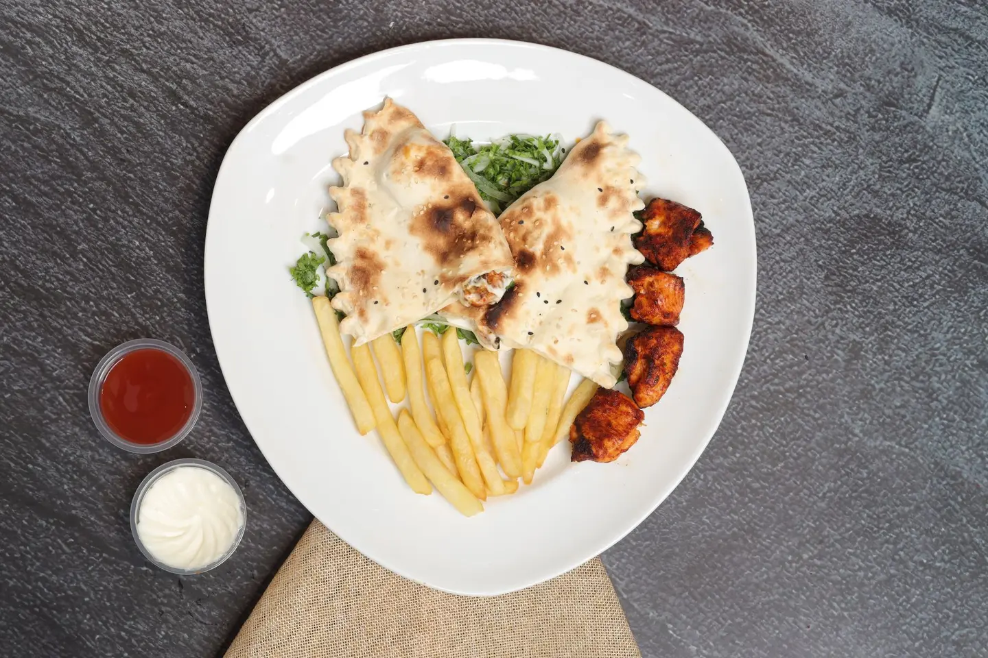 Shish Tawook Pie With Labneh