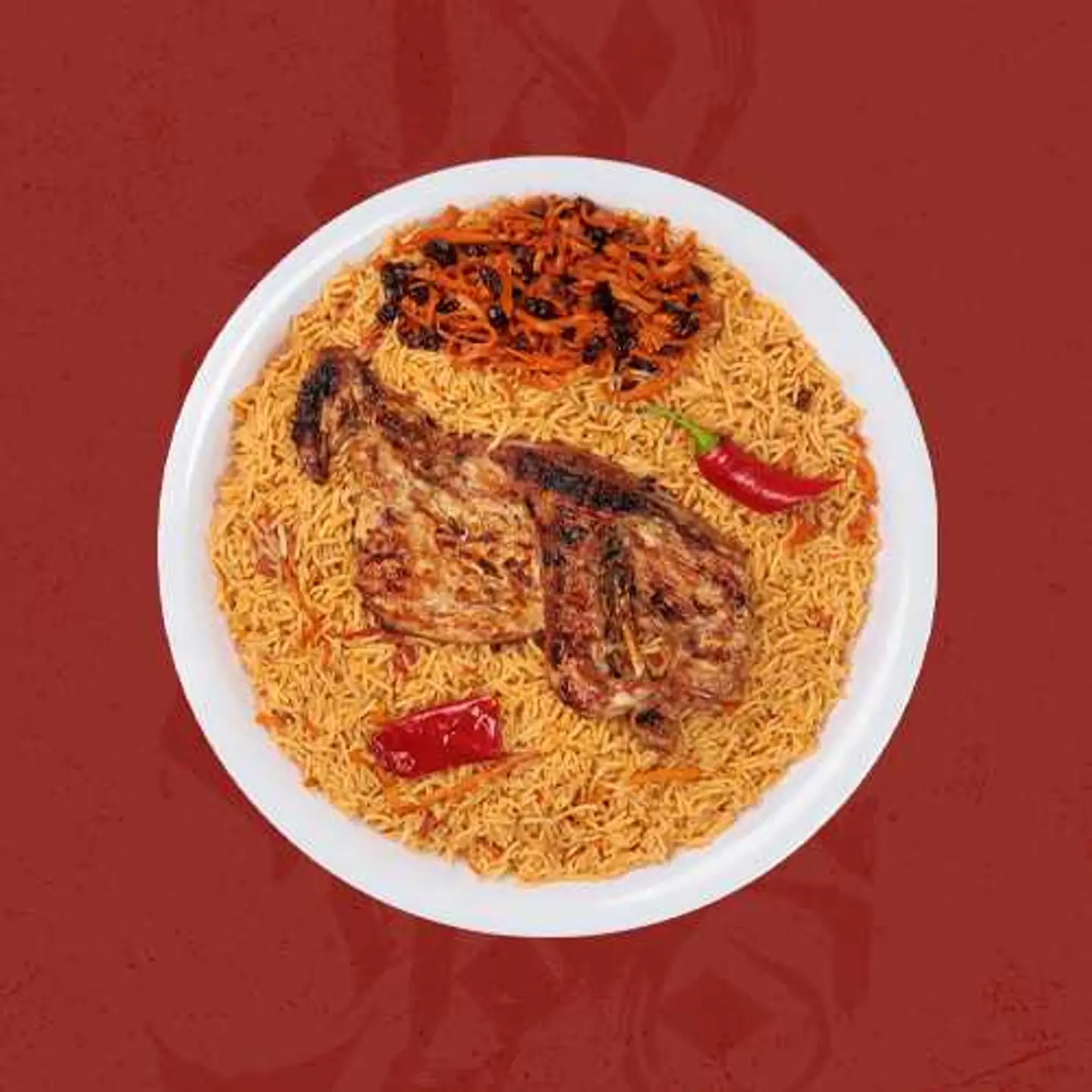 فحم حراق مع رز