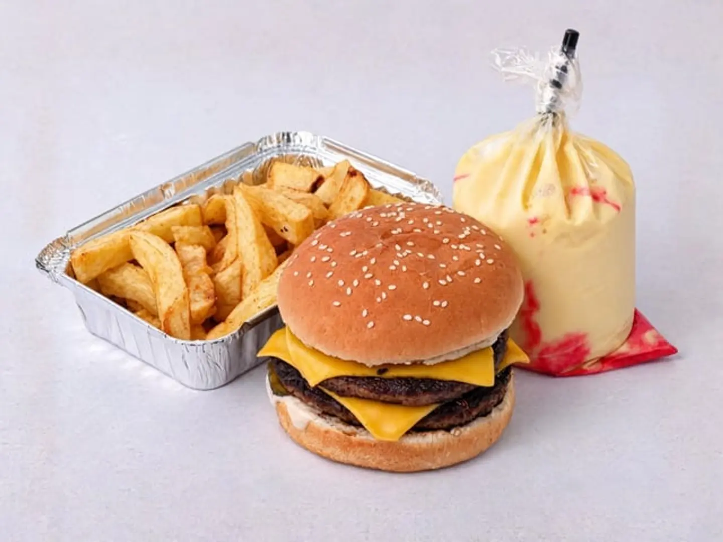 Double Beef Burger Meal