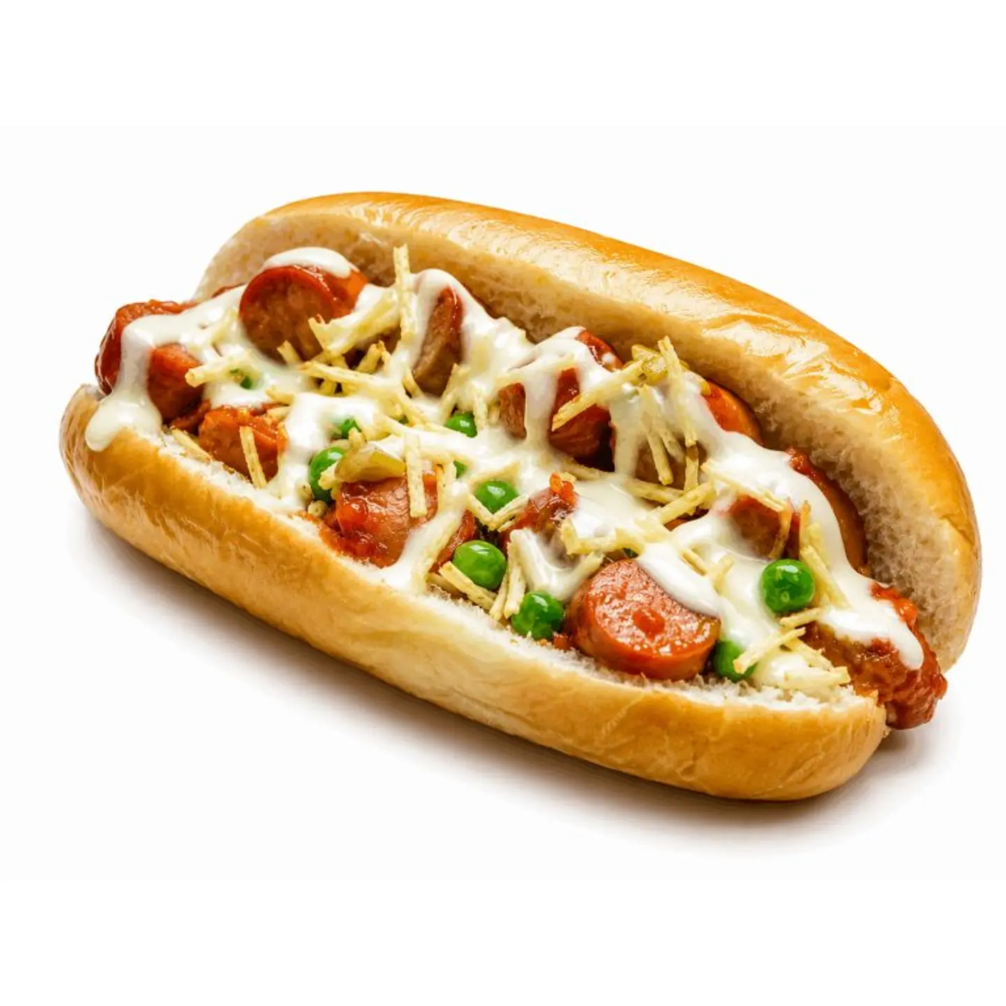 Cooked Sausage Cheese Samoli Sandwich