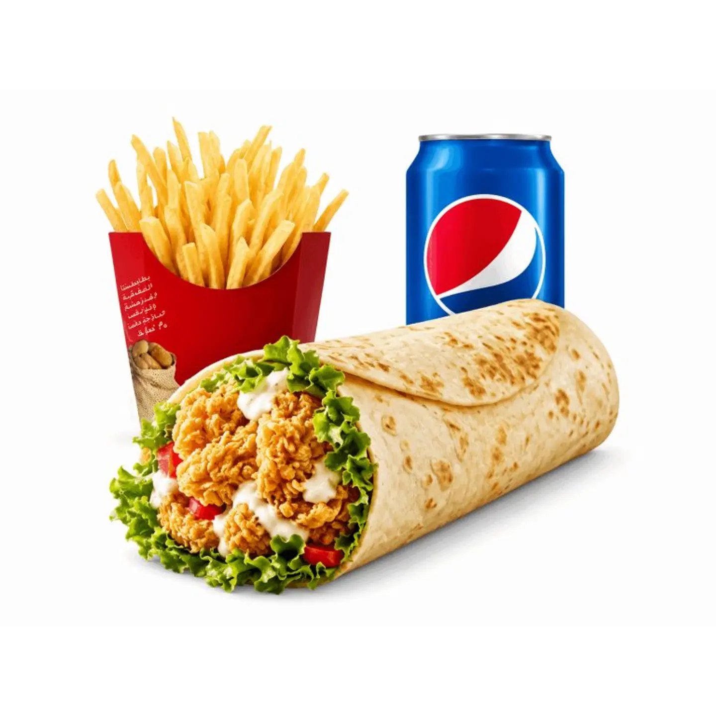 Zinger Chicken Tortilla Wrap Meal