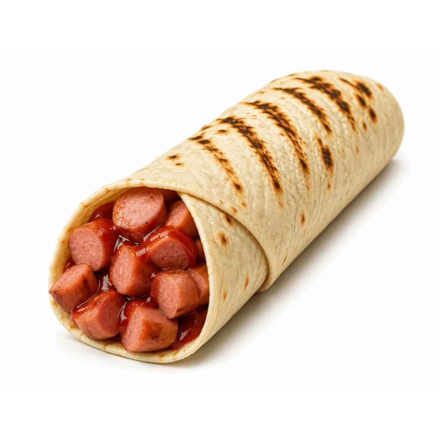Saj Bread Sausage Sandwich
