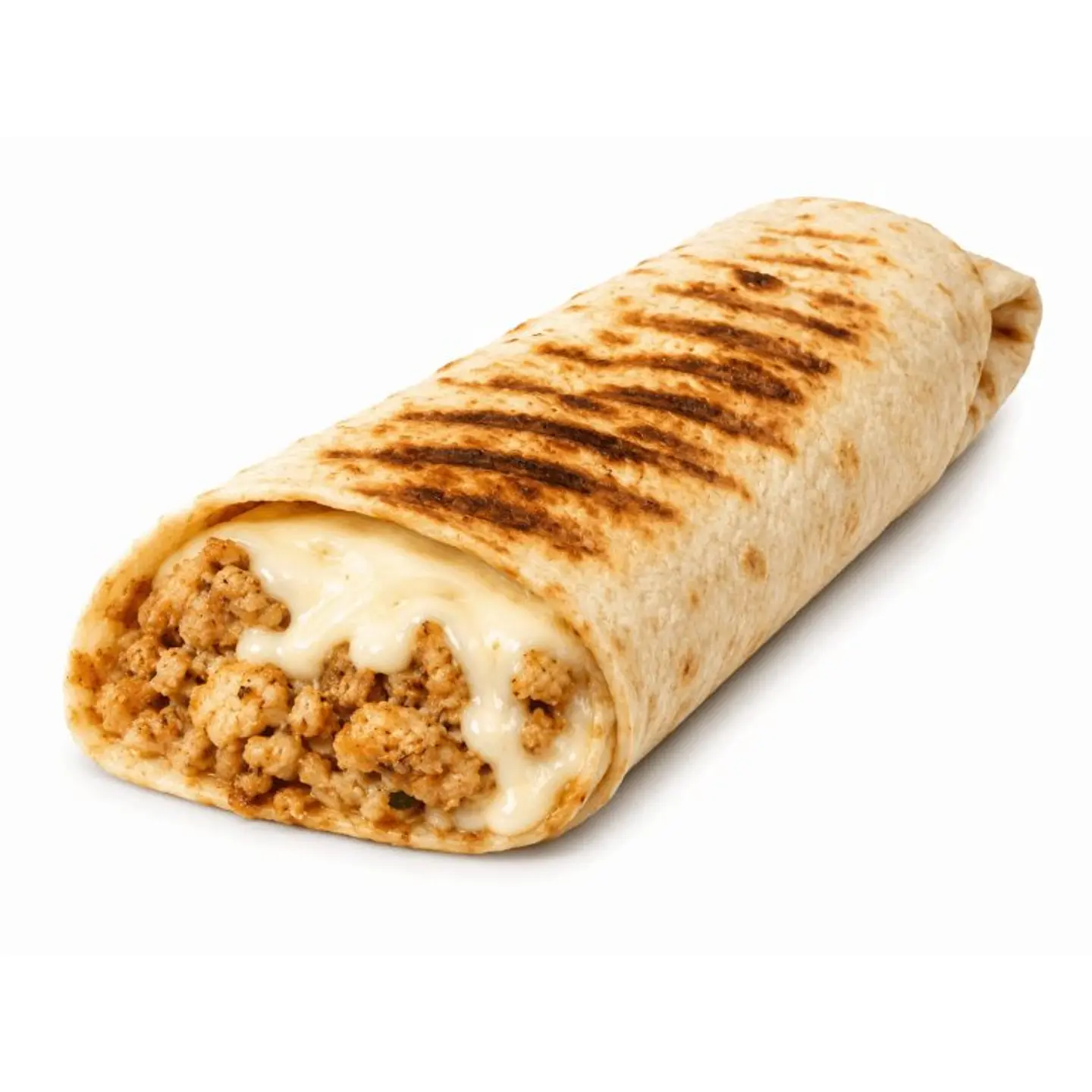 Cheese Saj Bread Minced Chicken Sandwich