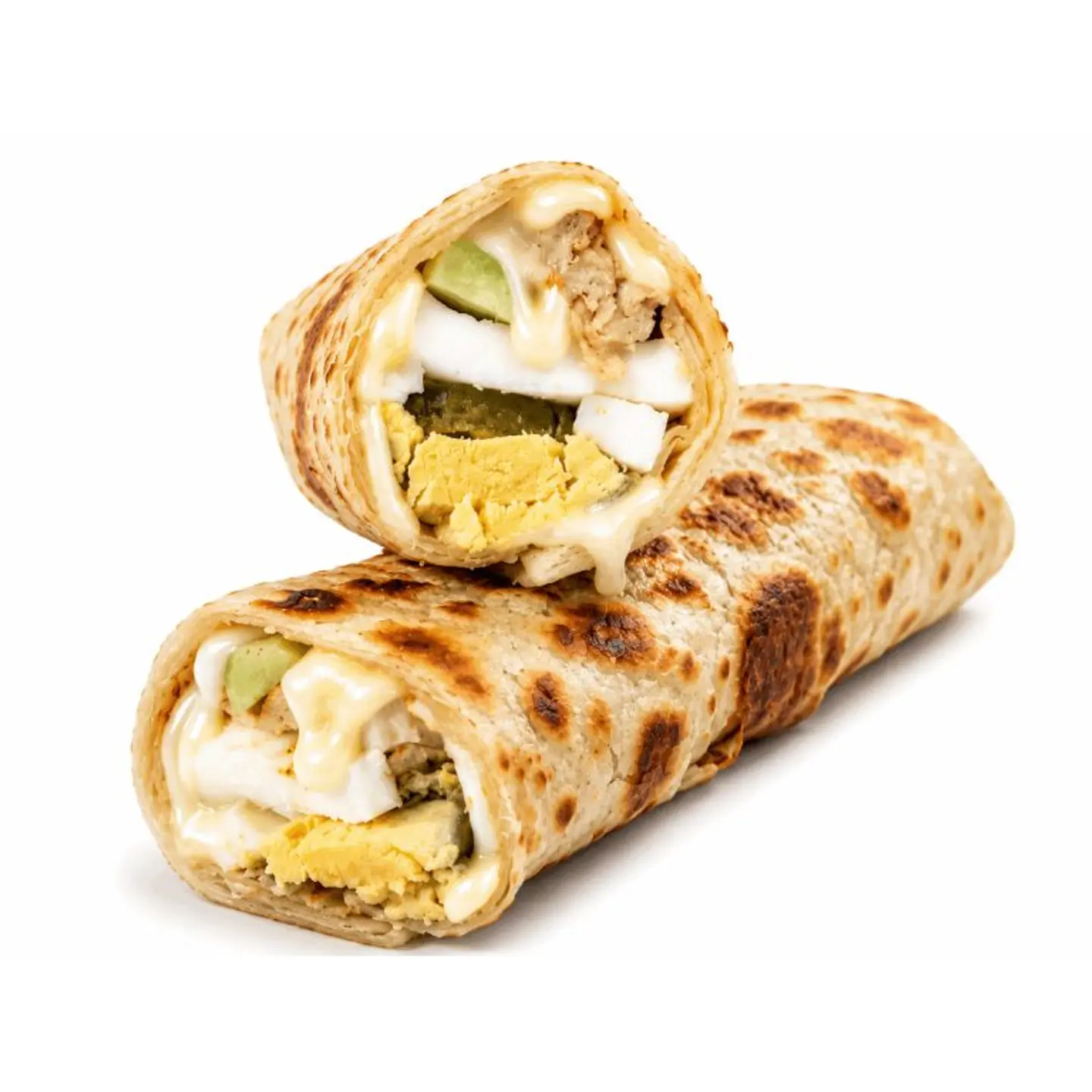 Boiled Egg Cheese Sandwich Saj Bread