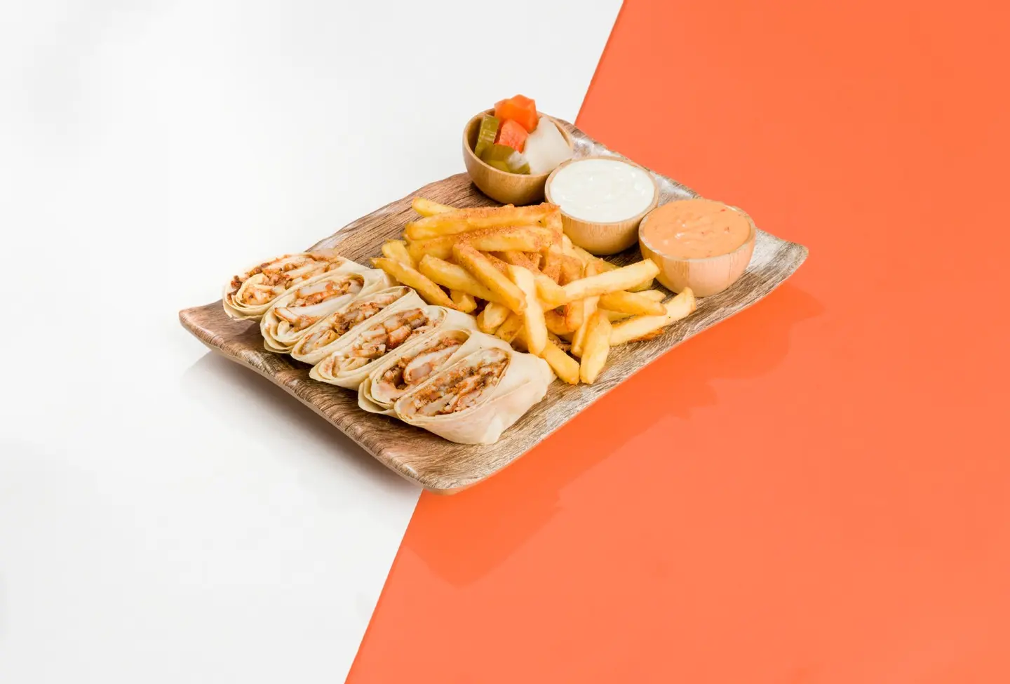 Arabic Chicken Shawarma With Cheese