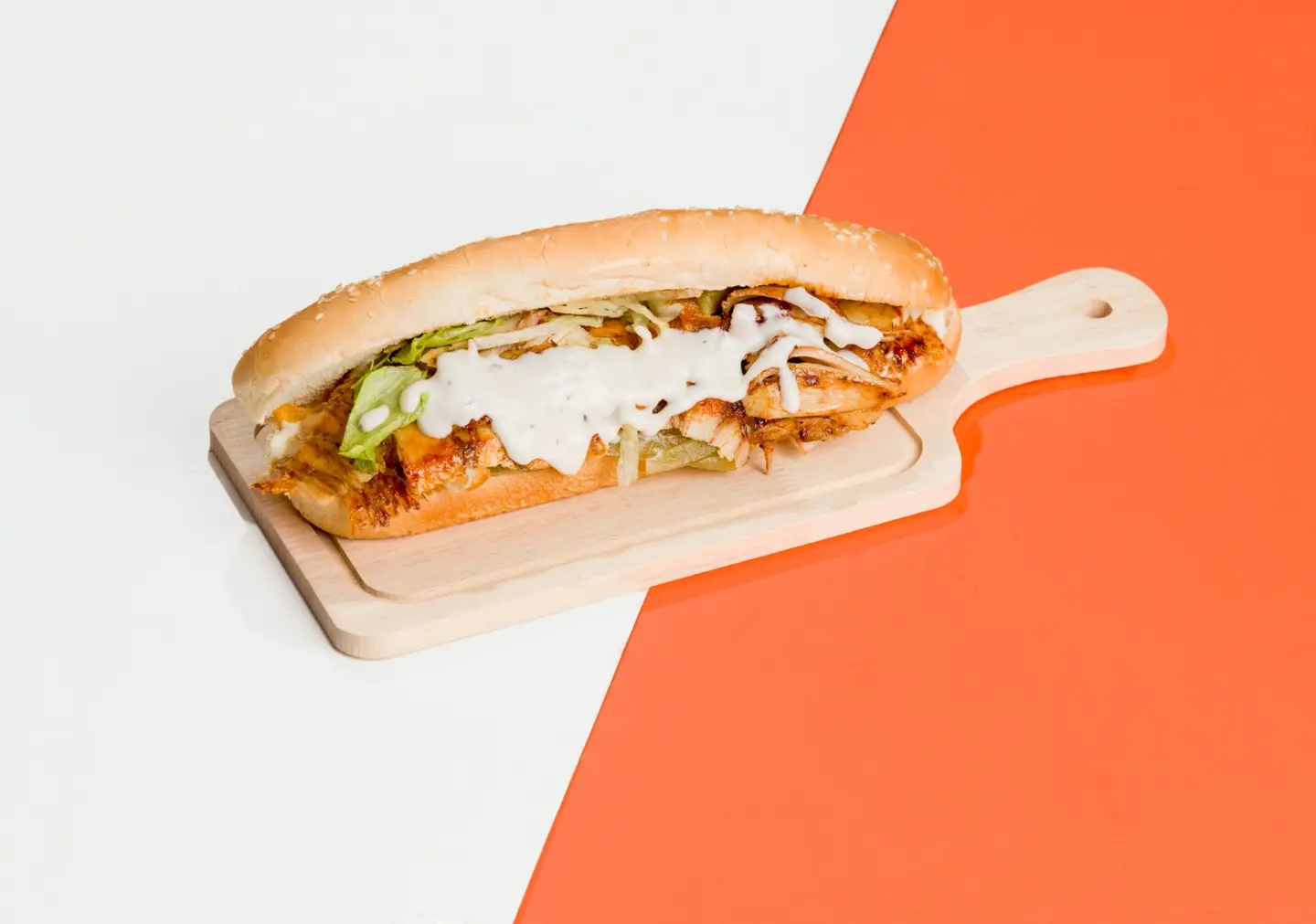 Chicken Jumbo Shawarma With Cheese