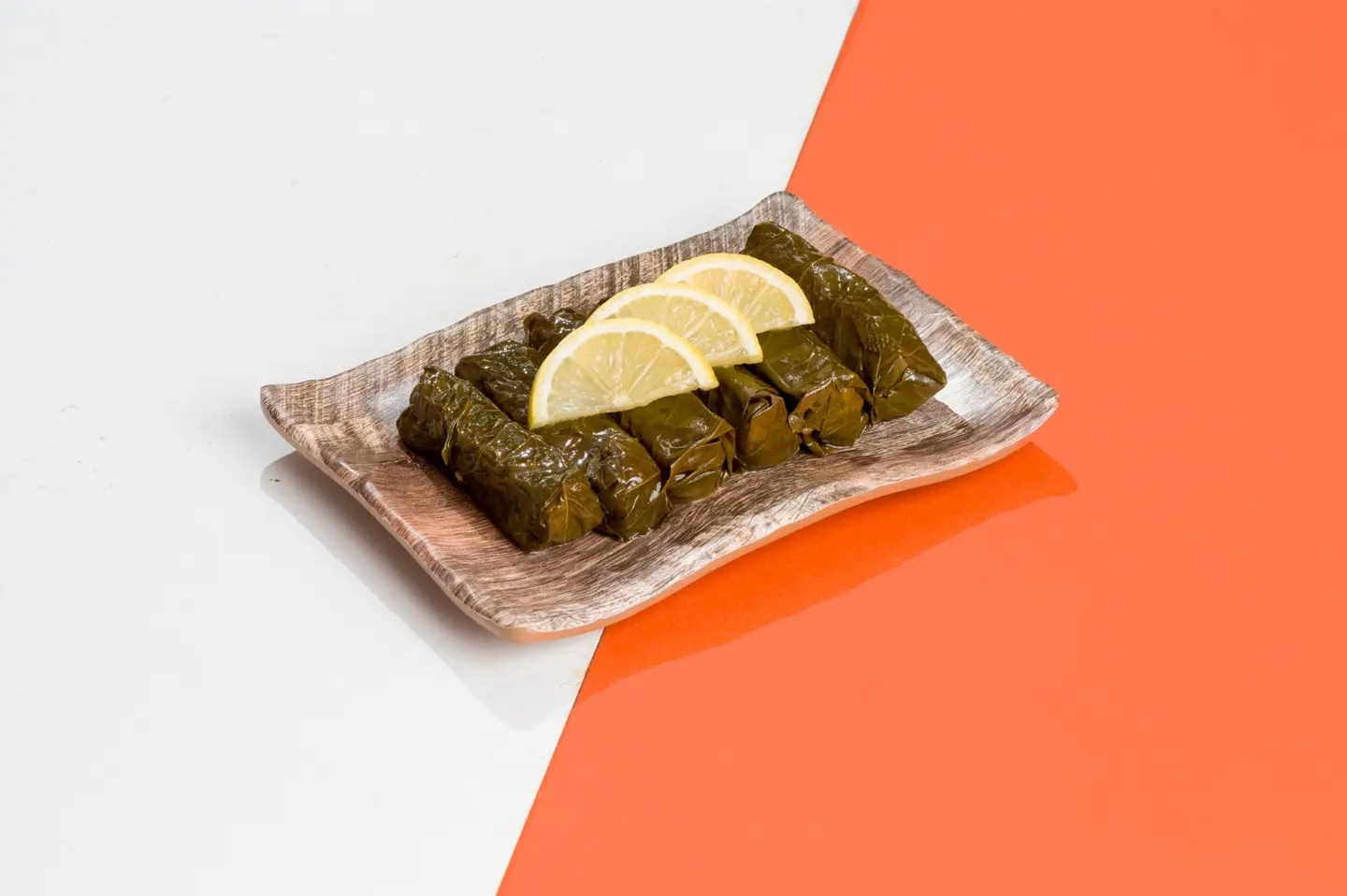 Grape Leaves Plate