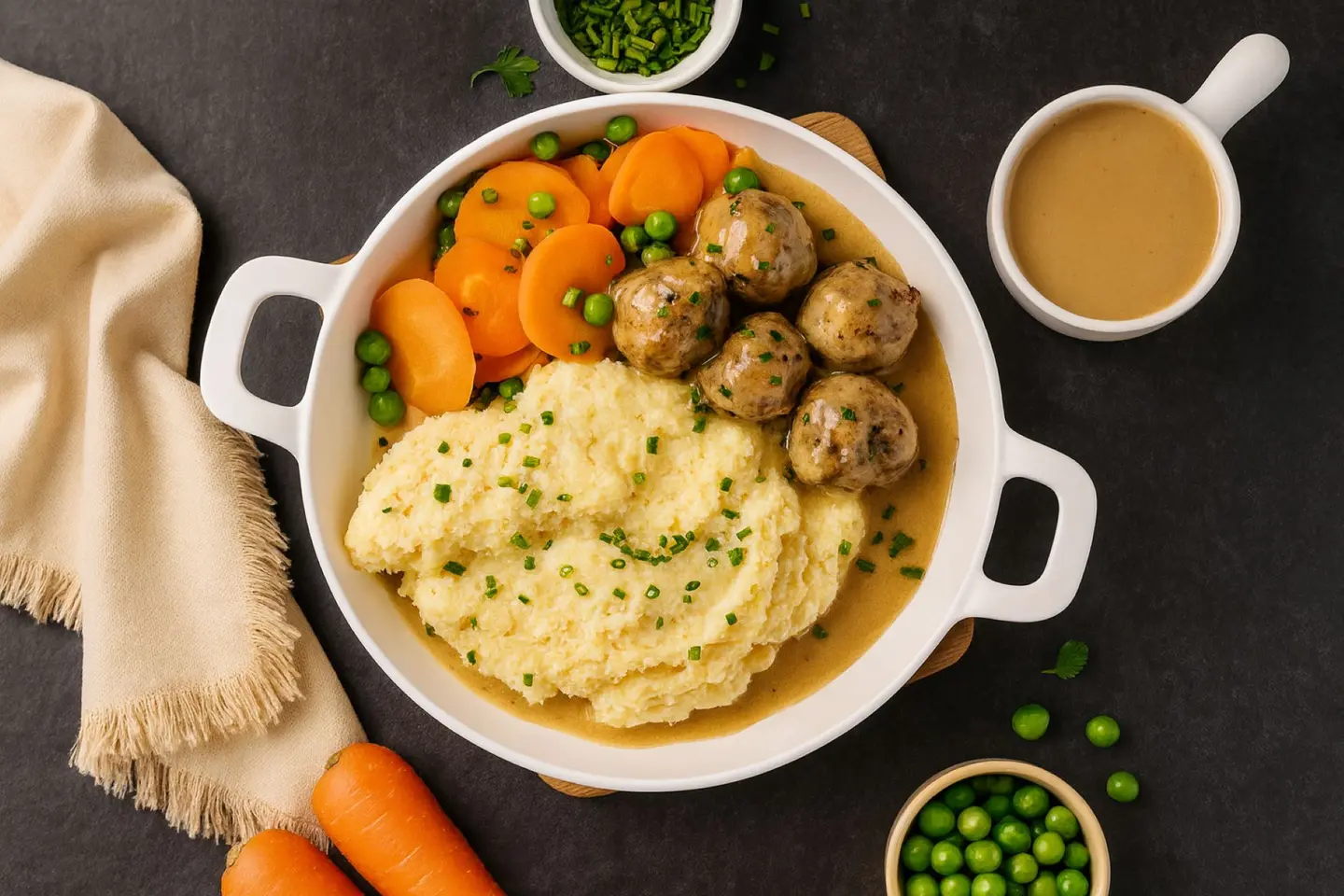 Swedish Meatball Mash Bowl