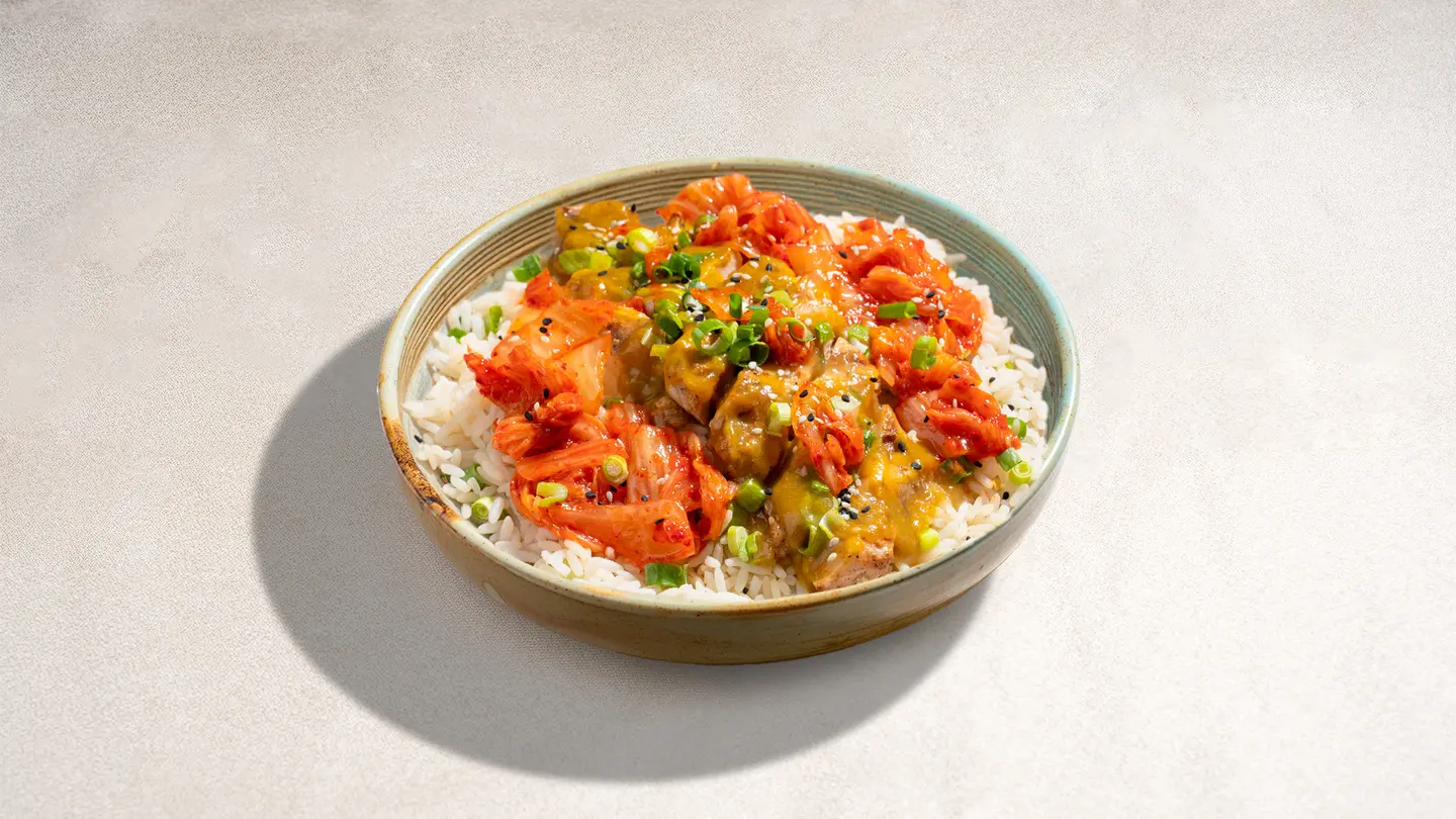 Spicy Kimchi Rice Bowl