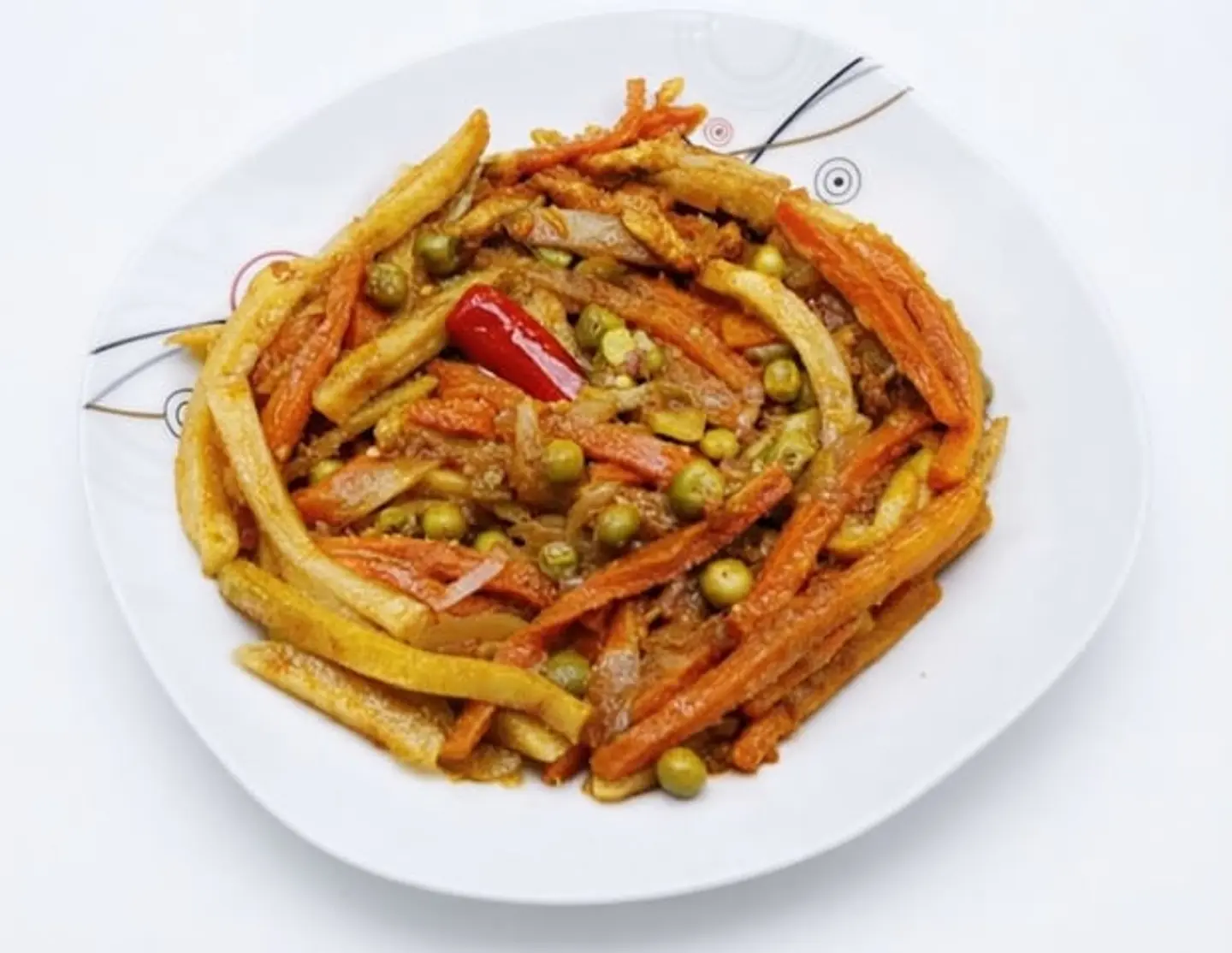 Mix Vegetables Cooked Larg