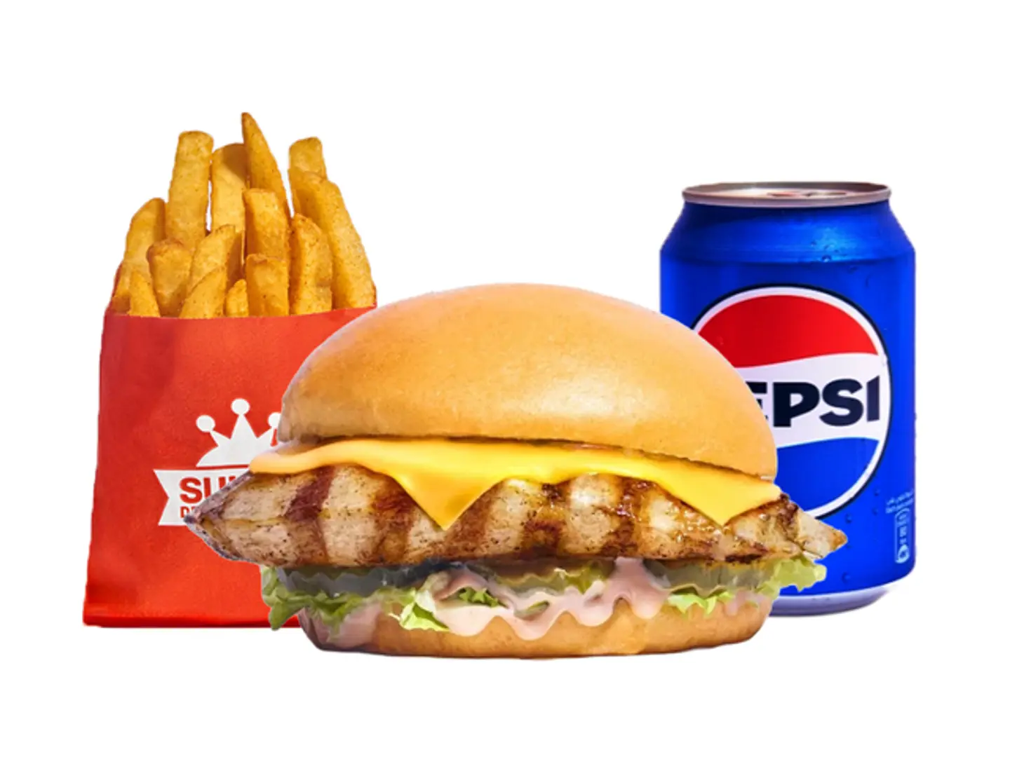 Grilled Chicken Burger Meal