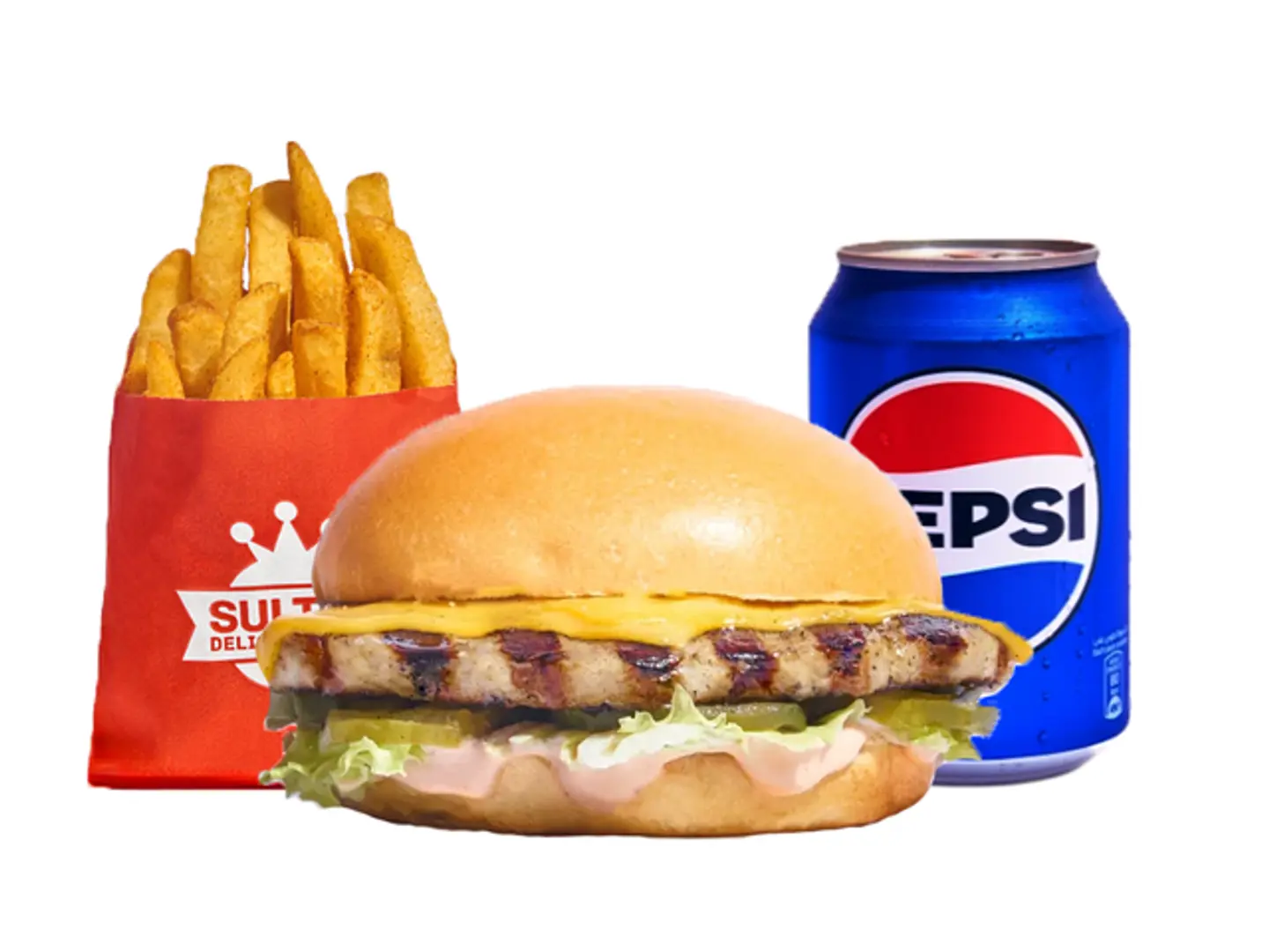 Chicken Burger Meal Classic