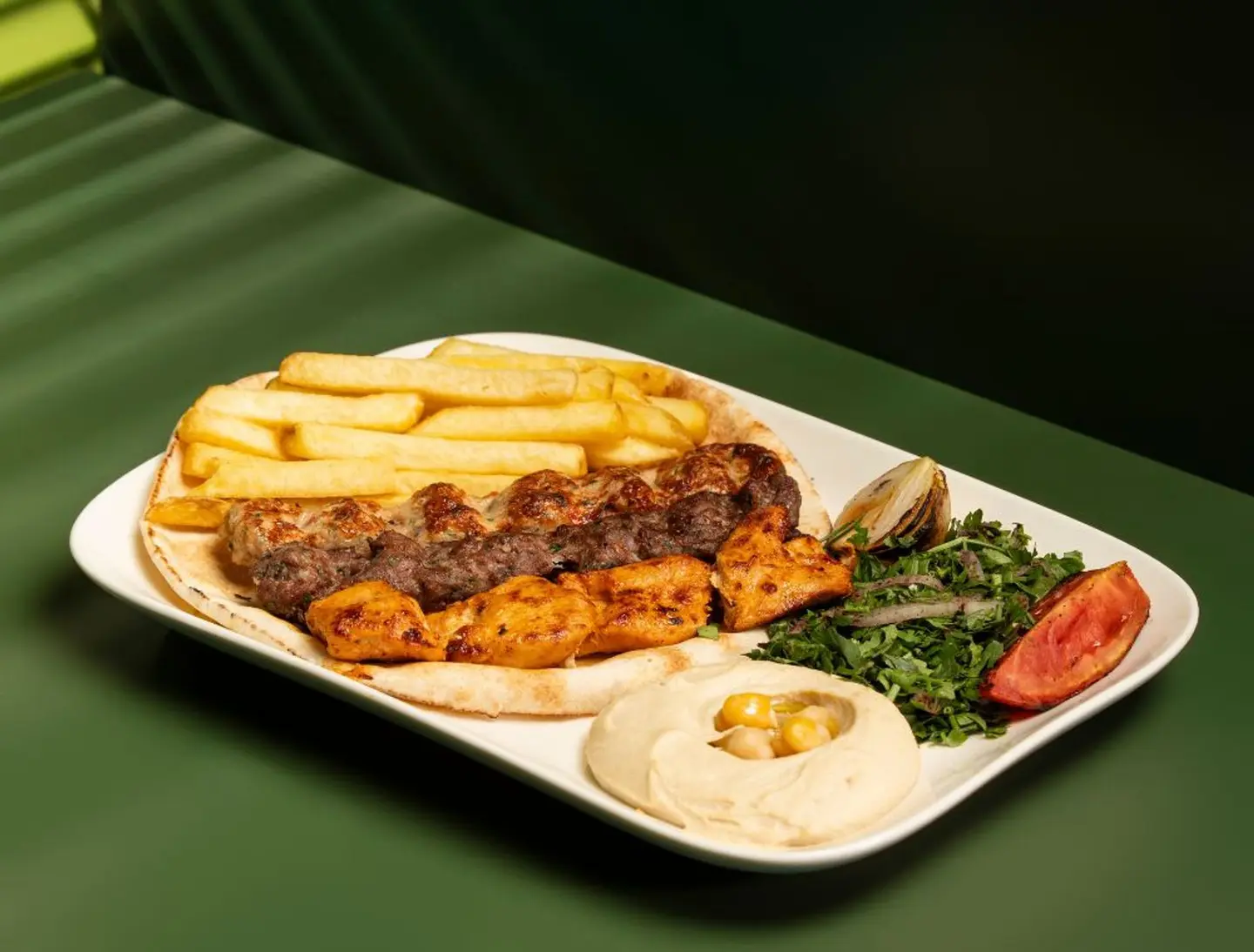 طبق مشاوي مشكلة