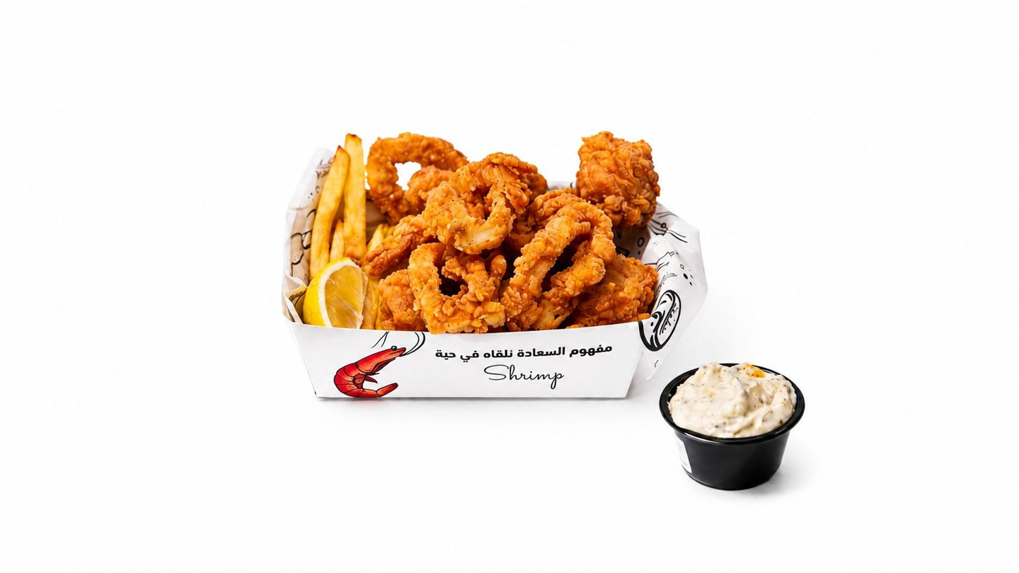 Mixed Seafood Basket With Fries