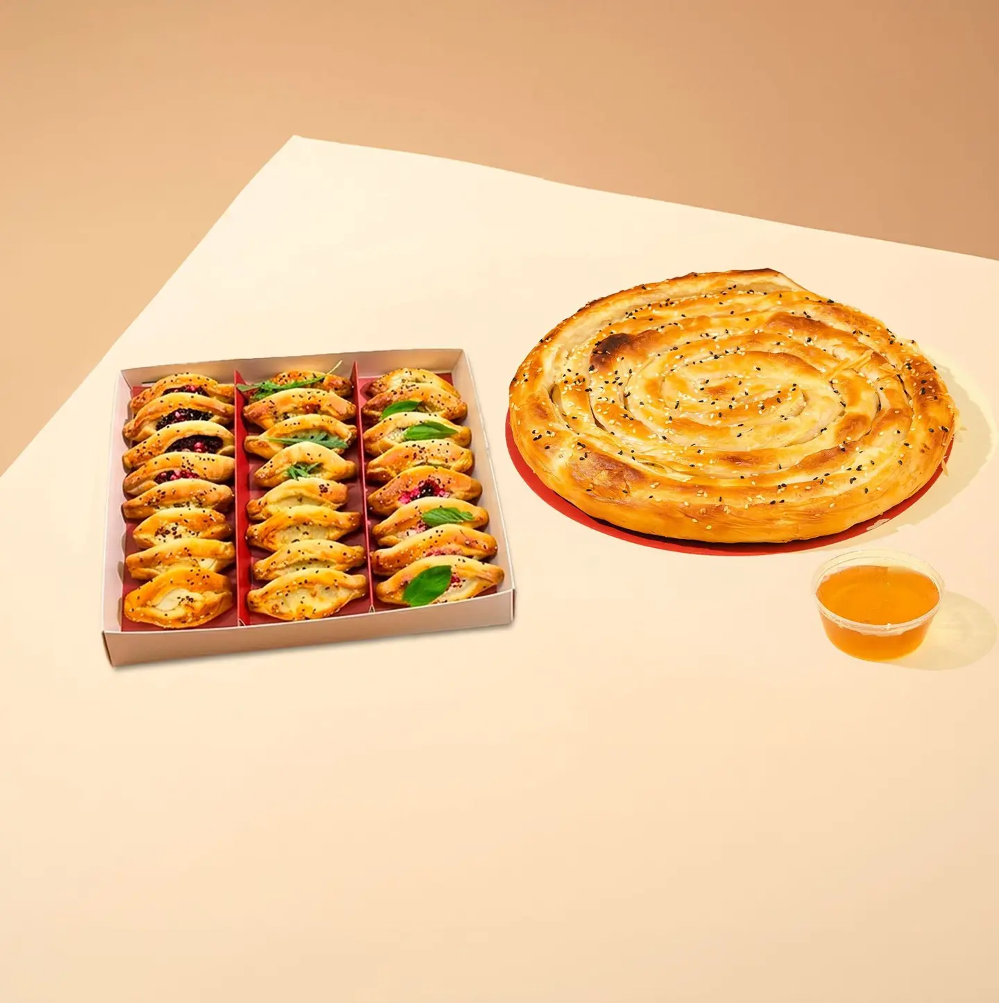 ميني مناقيش24+تشيز بوريك