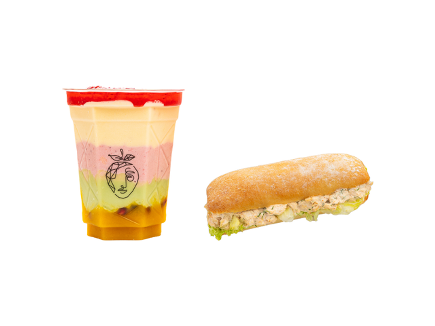 Combo Ranch Chicken Ciabatta Sandwich With Any Drink