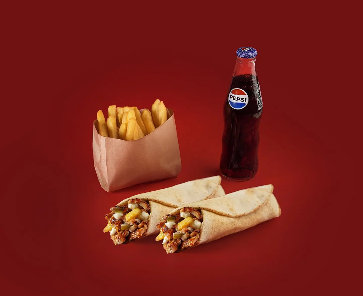2 Dakhna Sandwich + 1 Fries + 1 Soft Drink Meal